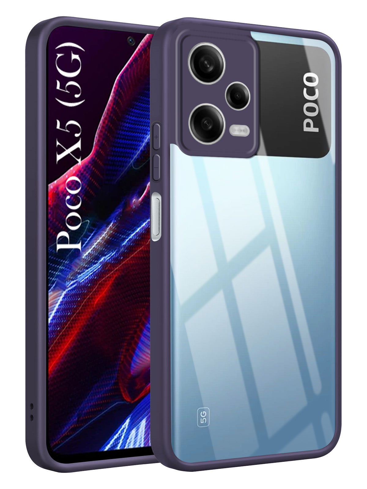 For Xiaomi Poco X5 5G Back Cover Case Ultra-Hybrid (Lifetime Anti Yellow | Anti Scratch | Crystal Clear Shockproof)