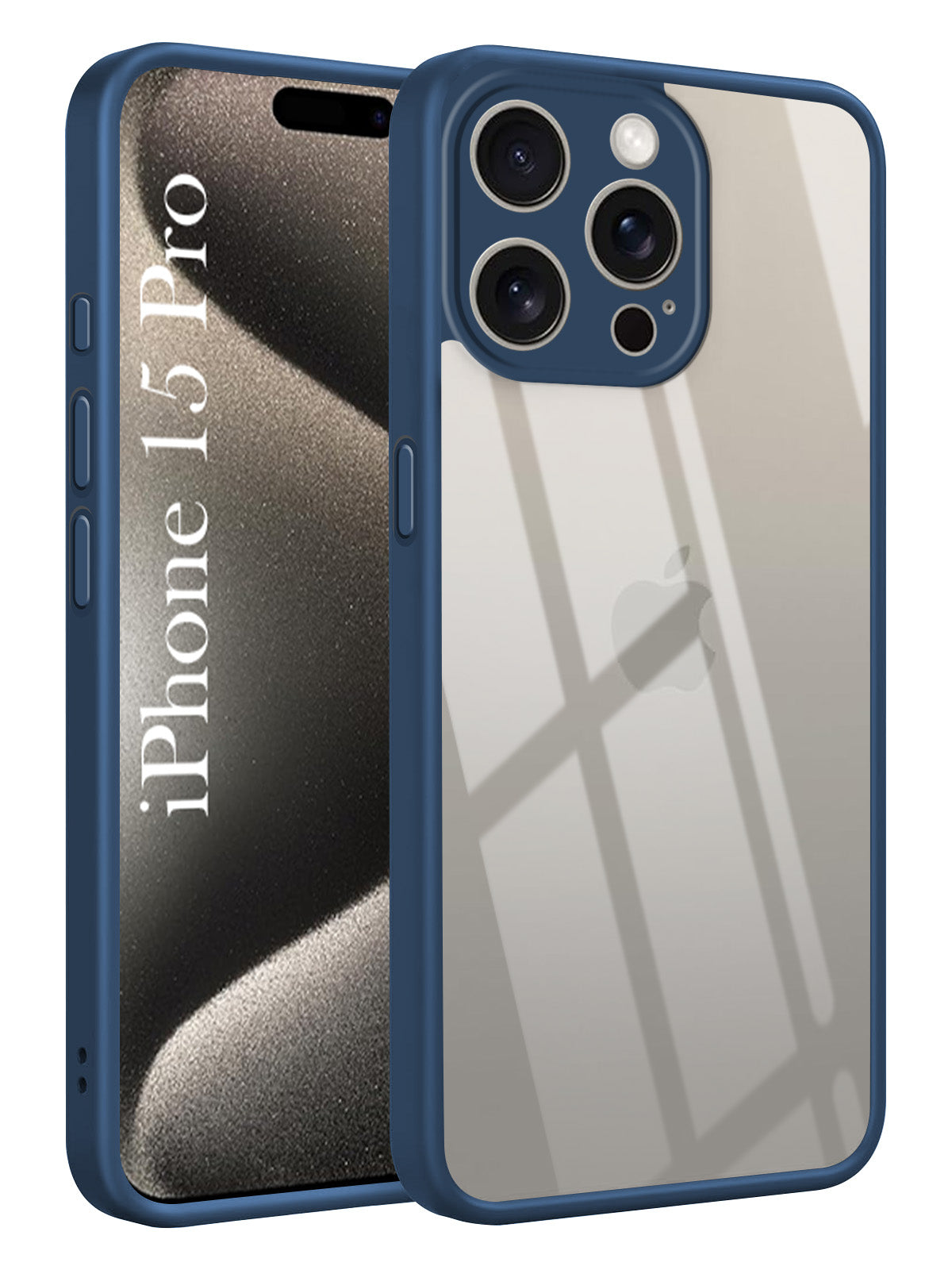 For Apple iPhone 15 Pro Back Cover Case Ultra-Hybrid (Lifetime Anti Yellow | Anti Scratch | Crystal Clear Shockproof)