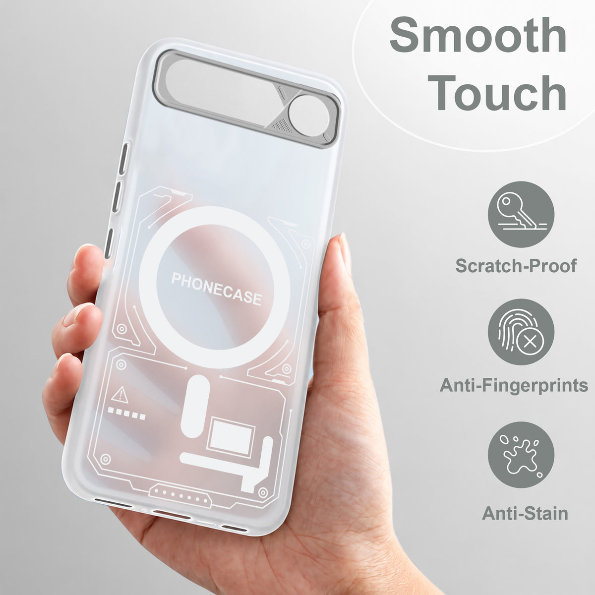 For Realme 16 Metallic Back Cover Case (Metallic Camera Protection & Buttons | Translucent Milky Shade | Hard Polycarbonate)