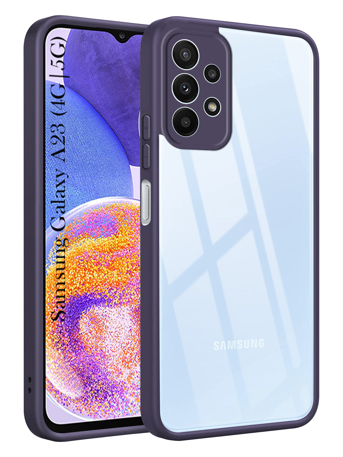 For Samsung Galaxy A23 4G | 5G Back Cover Case  Ultra-Hybrid (Lifetime Anti Yellow | Anti Scratch | Crystal Clear Shockproof)