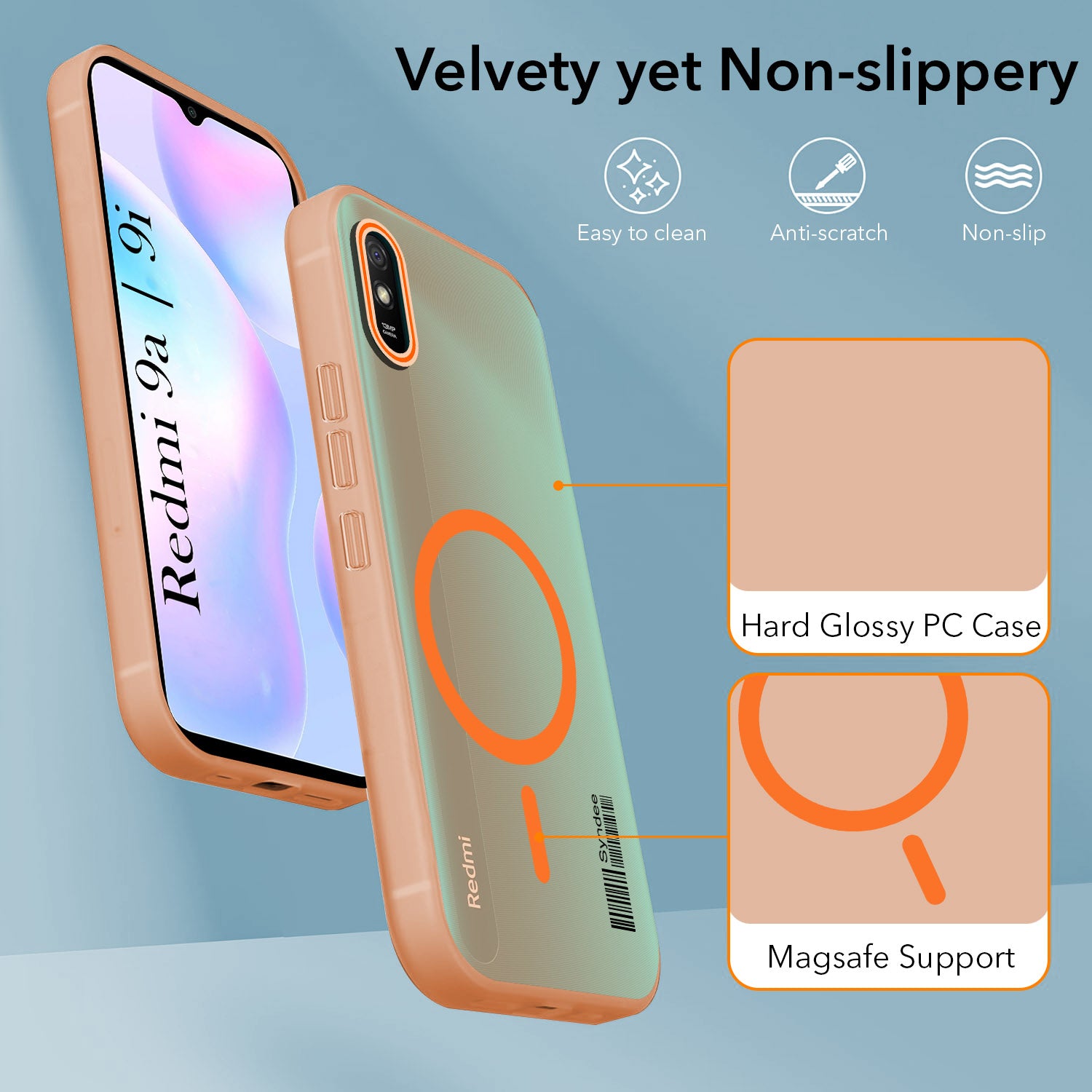 For Xiaomi Mi Redmi 9A | Redmi 9i Back Cover Case (Soft Touch | Camera Bump Protection | MagSafe Compatible | Matte Finish)