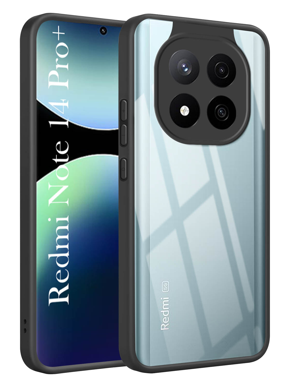 For Redmi Note 14 Pro Plus Back Cover Case (Lifetime Anti Yellow | Anti Scratch | Crystal Clear Shockproof)