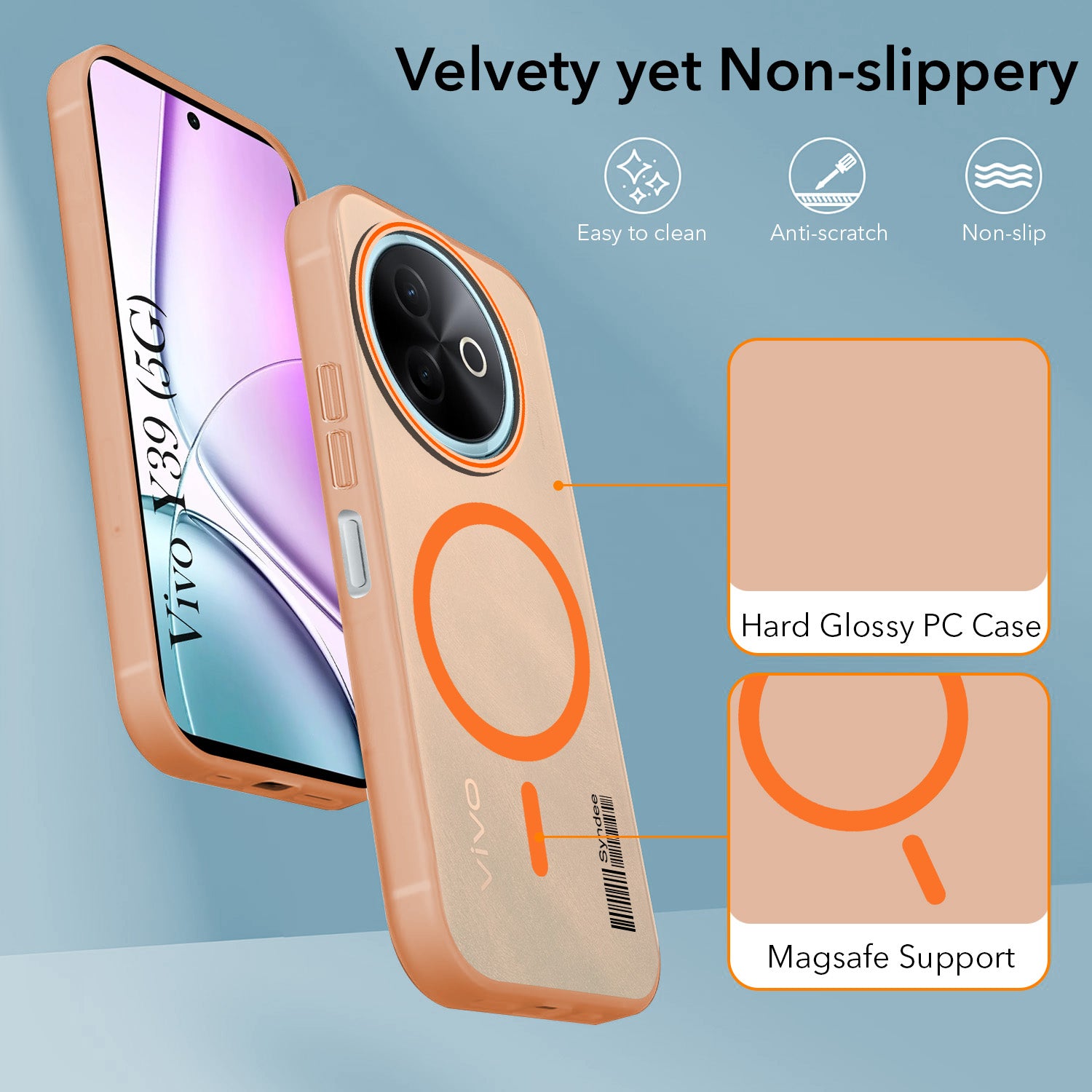 For Vivo Y39 Back Cover Case (Soft Touch | Camera Bump Protection | MagSafe Compatible | Matte Finish)