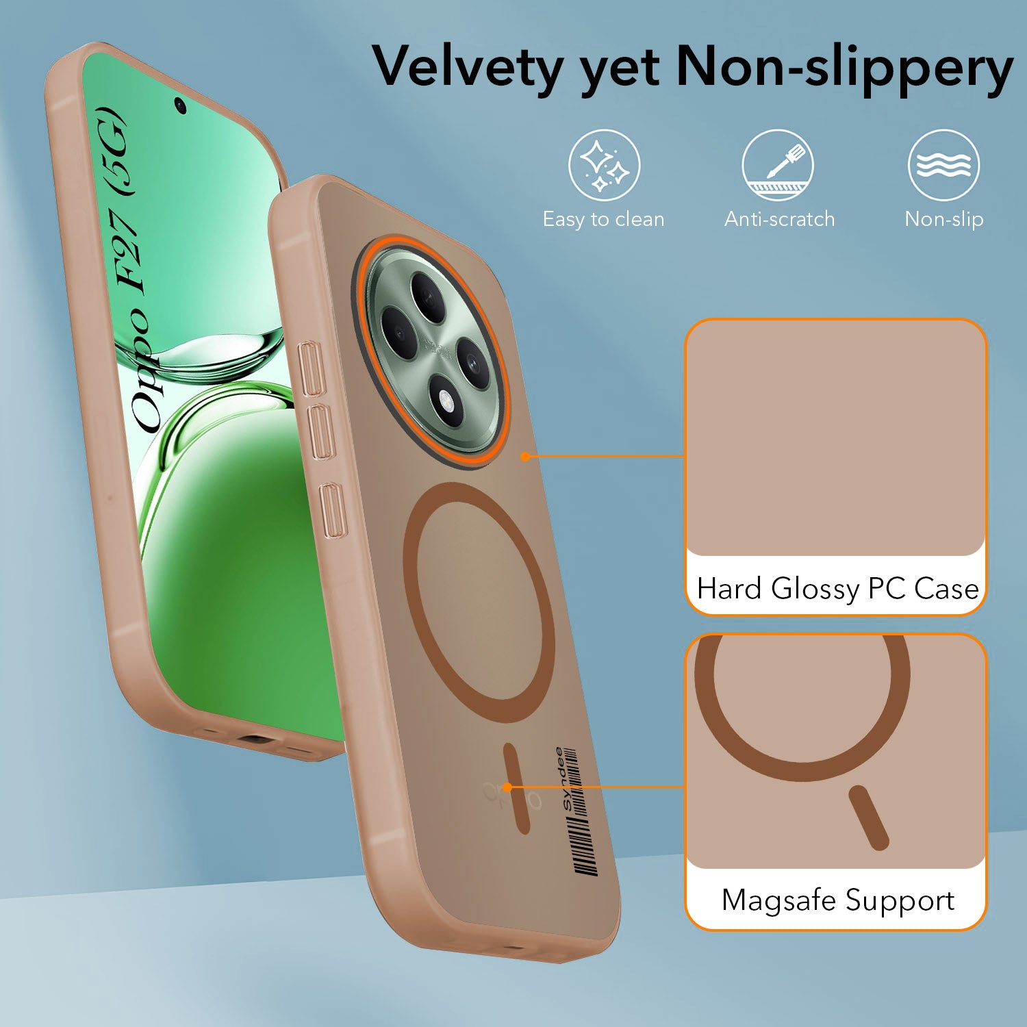 For Oppo F27 5G Back Cover Case (Soft Touch | Camera Bump Protection | MagSafe Compatible | Matte Finish)