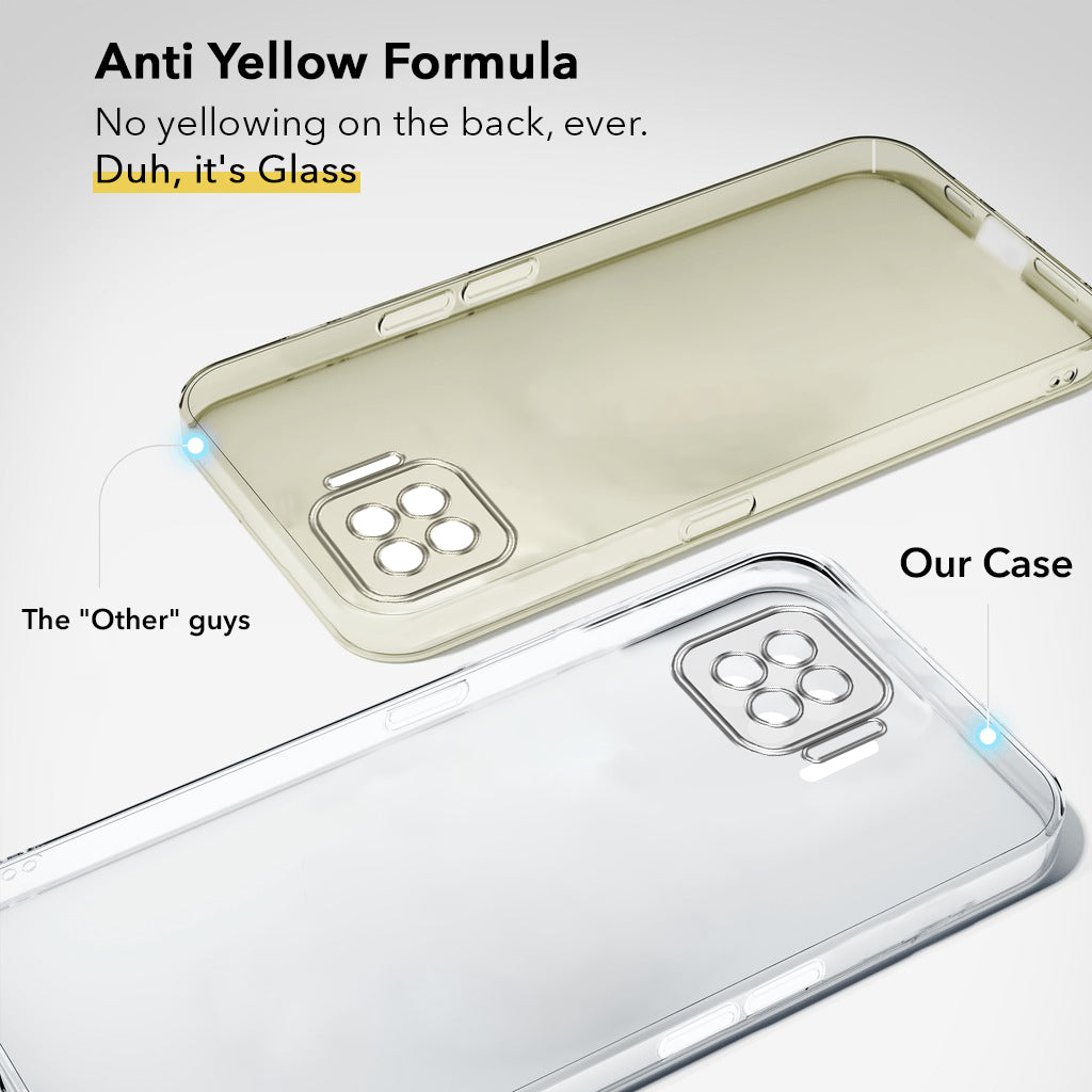 For Oppo A73 Back Cover Case (Hard Anti Yellow Clear Case | Drop & Camera Protection | Shockproof Polycarbonate)