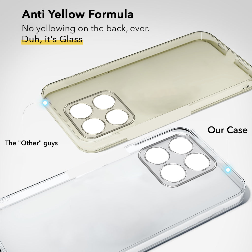 For Motorola Moto Edge 70 Fusion Back Cover Lifetime Anti-Yellow Clear (Sleek Hard Crystal | Shockproof and Camera Protection)