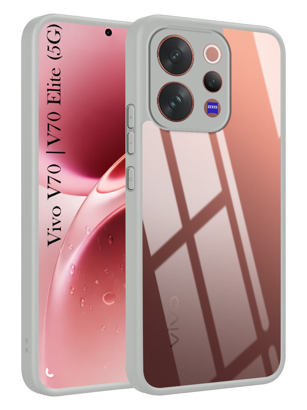 For Vivo V70 | Vivo V70 Elite (5G) Back Cover Case Ultra-Hybrid (Lifetime Anti Yellow | Anti Scratch | Crystal Clear Shockproof)
