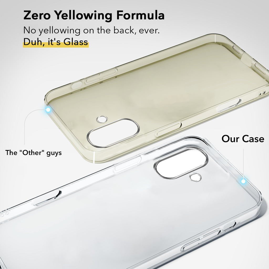 For Apple iPhone 16 Plus Back Cover (Hard Anti Yellow Clear Case | Drop & Camera Protection | Shockproof Polycarbonate)