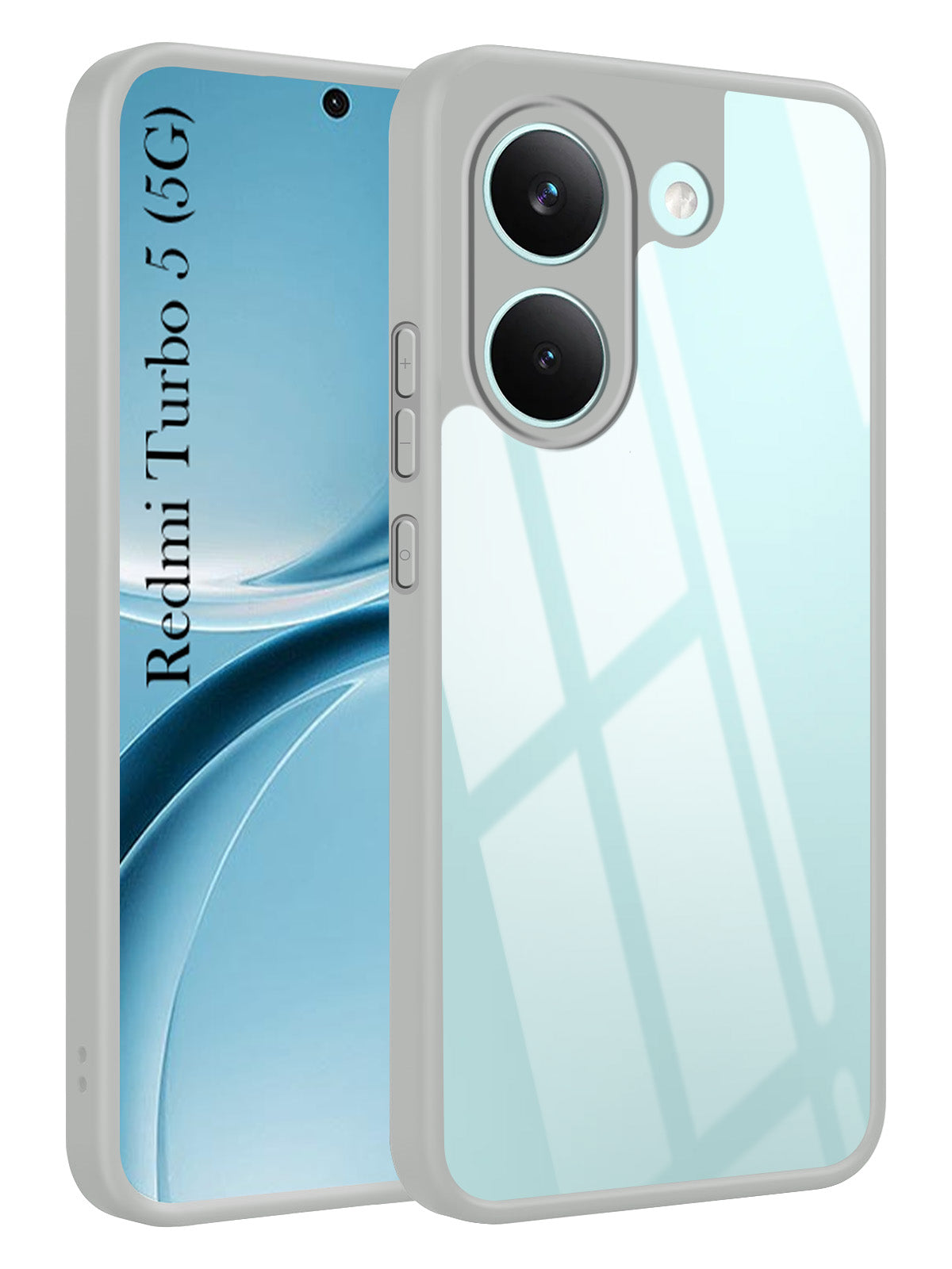For Redmi Turbo 5 Back Cover Case Ultra-Hybrid (Lifetime Anti Yellow | Anti Scratch | Crystal Clear Shockproof)