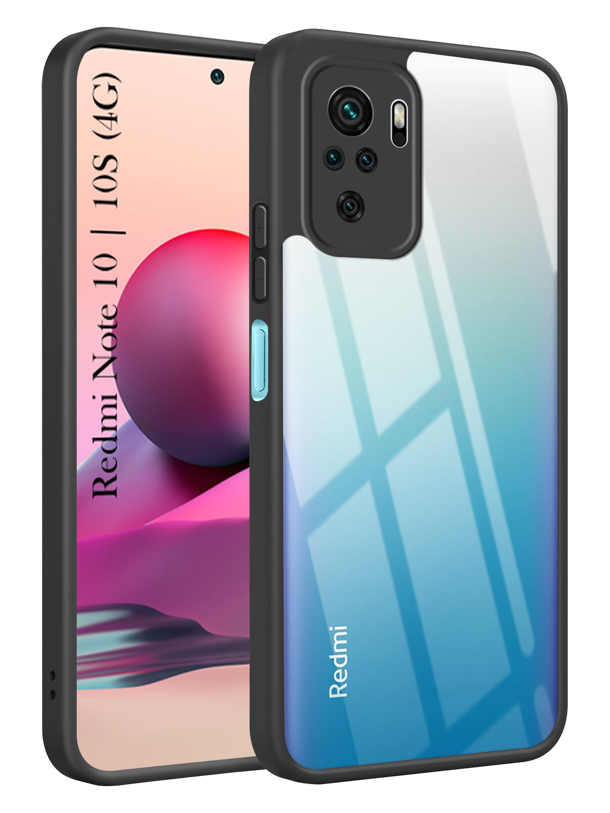For Redmi Note 10 | Note 10S Back Cover Case Ultra-Hybrid (Lifetime Anti Yellow | Anti Scratch | Crystal Clear Shockproof)