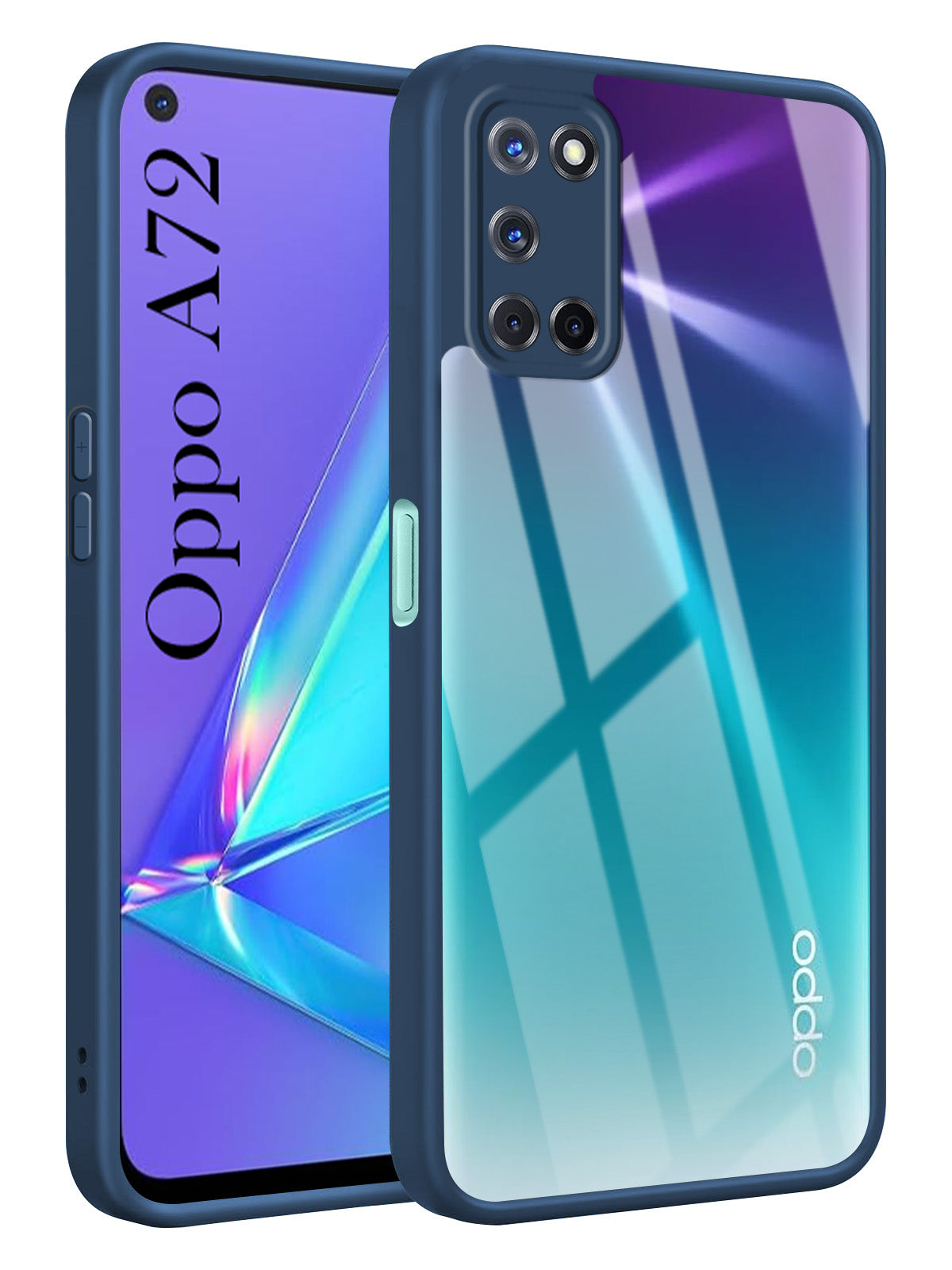 For Oppo A72 Back Cover Case Ultra-Hybrid (Lifetime Anti Yellow | Anti Scratch | Crystal Clear Shockproof)