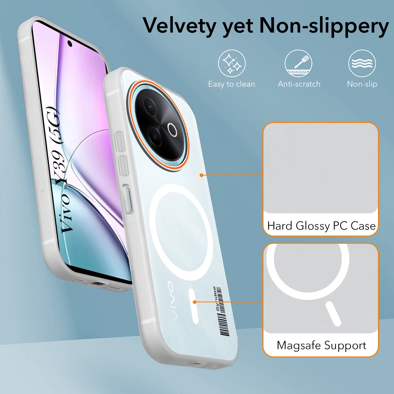 For Vivo Y39 Back Cover Case (Soft Touch | Camera Bump Protection | MagSafe Compatible | Matte Finish)