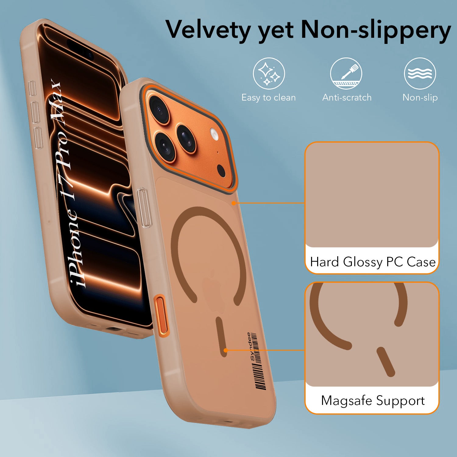 For Apple iPhone 17 Pro Max Back Cover Case (Soft Touch | Camera Bump Protection | MagSafe Compatible | Matte Finish)