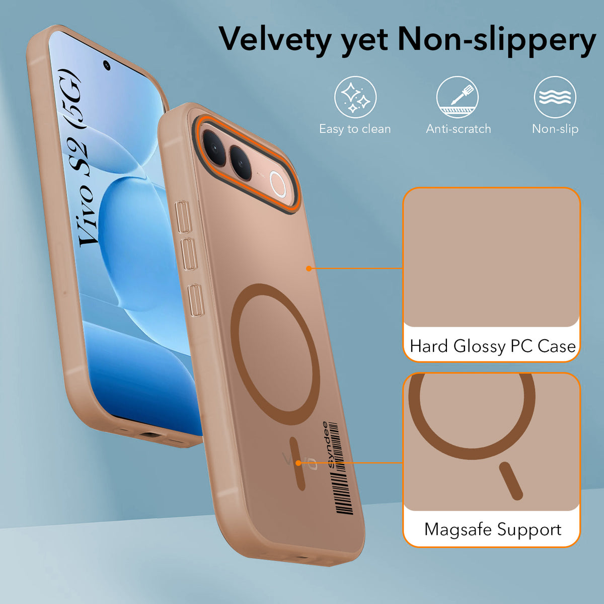 For Vivo S2 5G Back Cover Case (Soft Touch | Camera Bump Protection | MagSafe Compatible | Matte Finish)