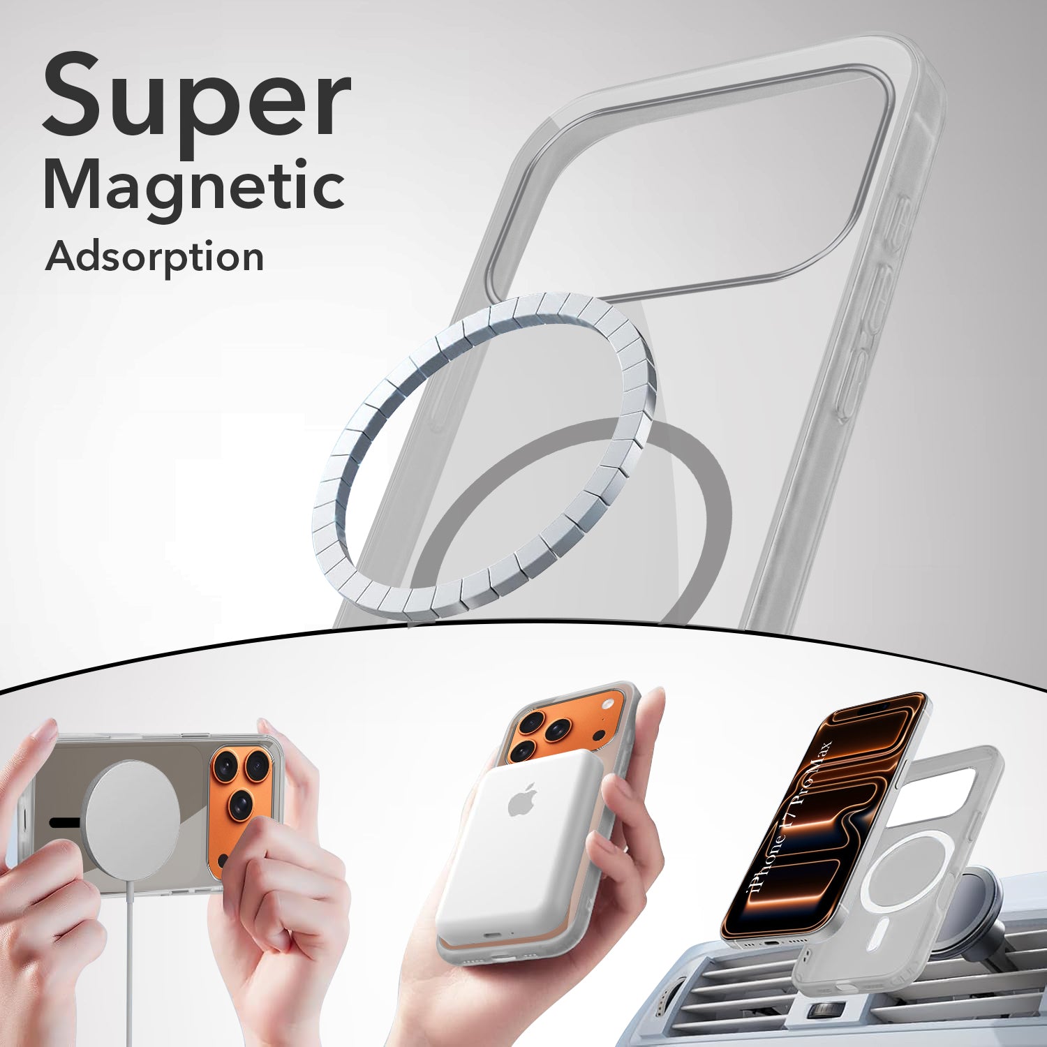 For Apple iPhone 17 Pro Max Lifetime Anti-Yellow MagSafe Compatible Clear (Sleek Hard Crystal | Camera Protection and Shockproof)