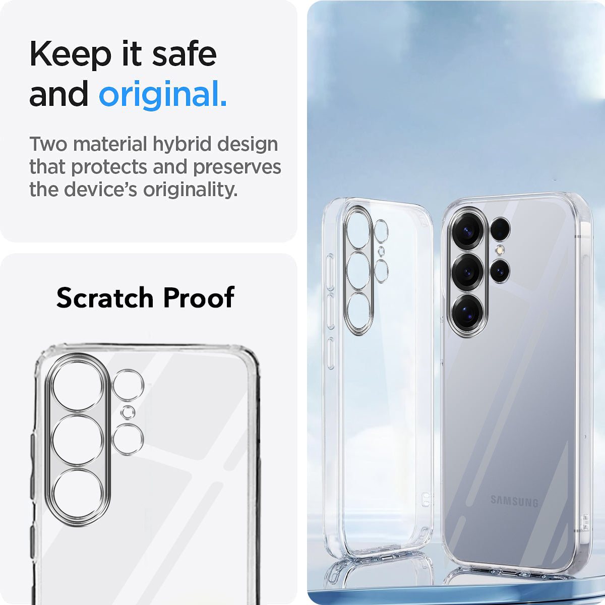 For Samsung Galaxy S26 Ultra Back Cover Case Silicone (Clear Shockproof Case with Camera Protection | Soft and Flexible | Transparent)