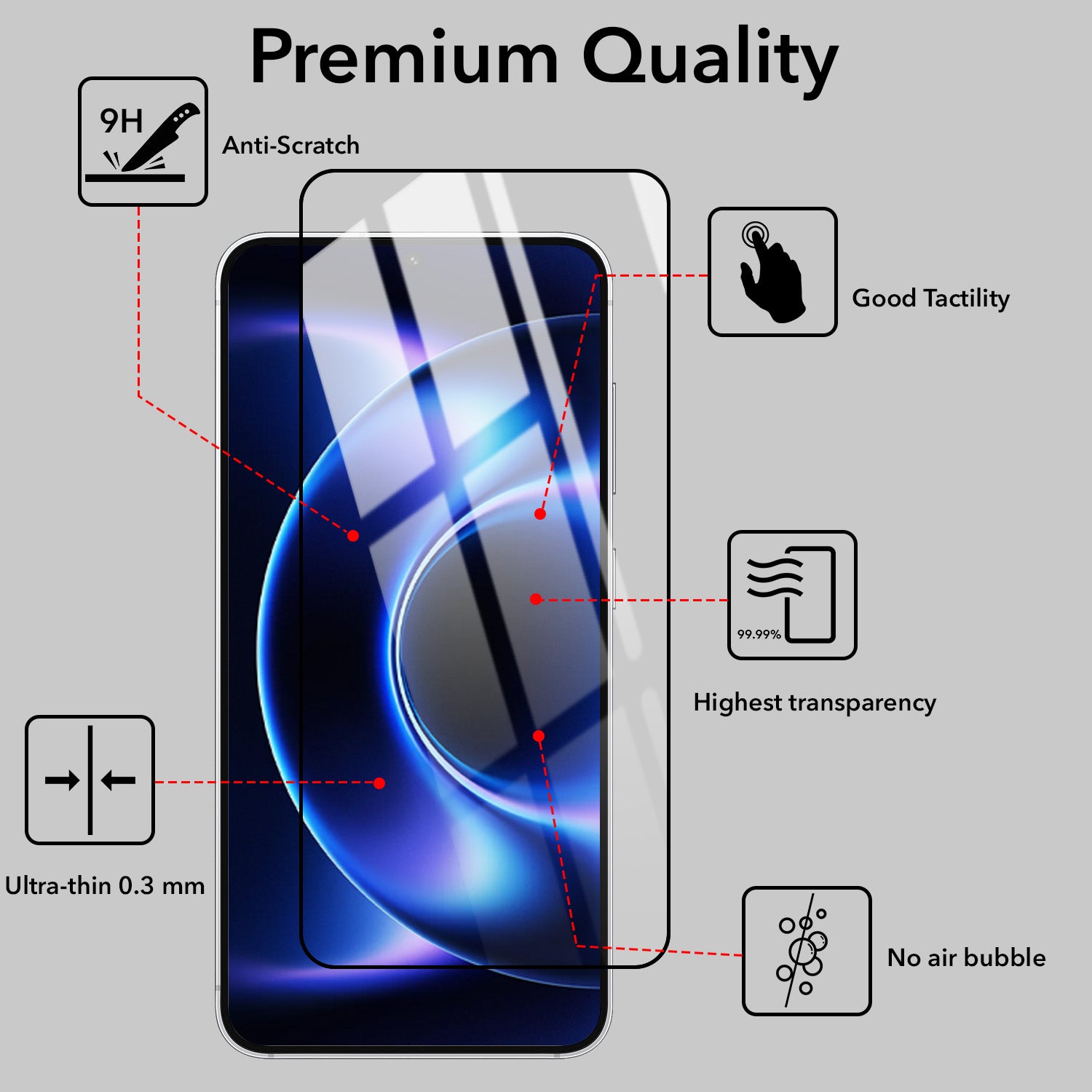 (Pack of 2) Tempered Glass For Xiaomi 17 Ultra Military-Grade Gorilla Screen Protector With Installation Kit | Shatterproof, Full Coverage, HD Clear, Scratch Resistant