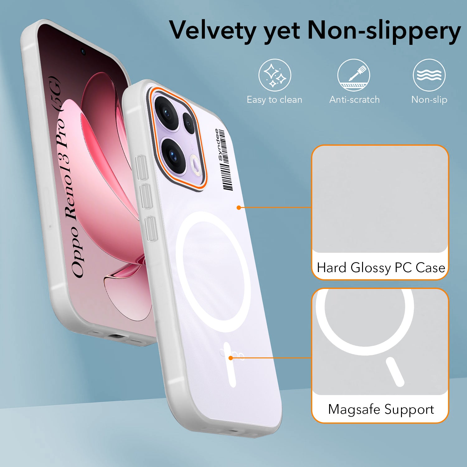 For Oppo Reno 13 Pro 5G | Oppo Reno 13 Pro 5G Back Cover Case (Soft Touch | Camera Bump Protection | MagSafe Compatible | Matte Finish)