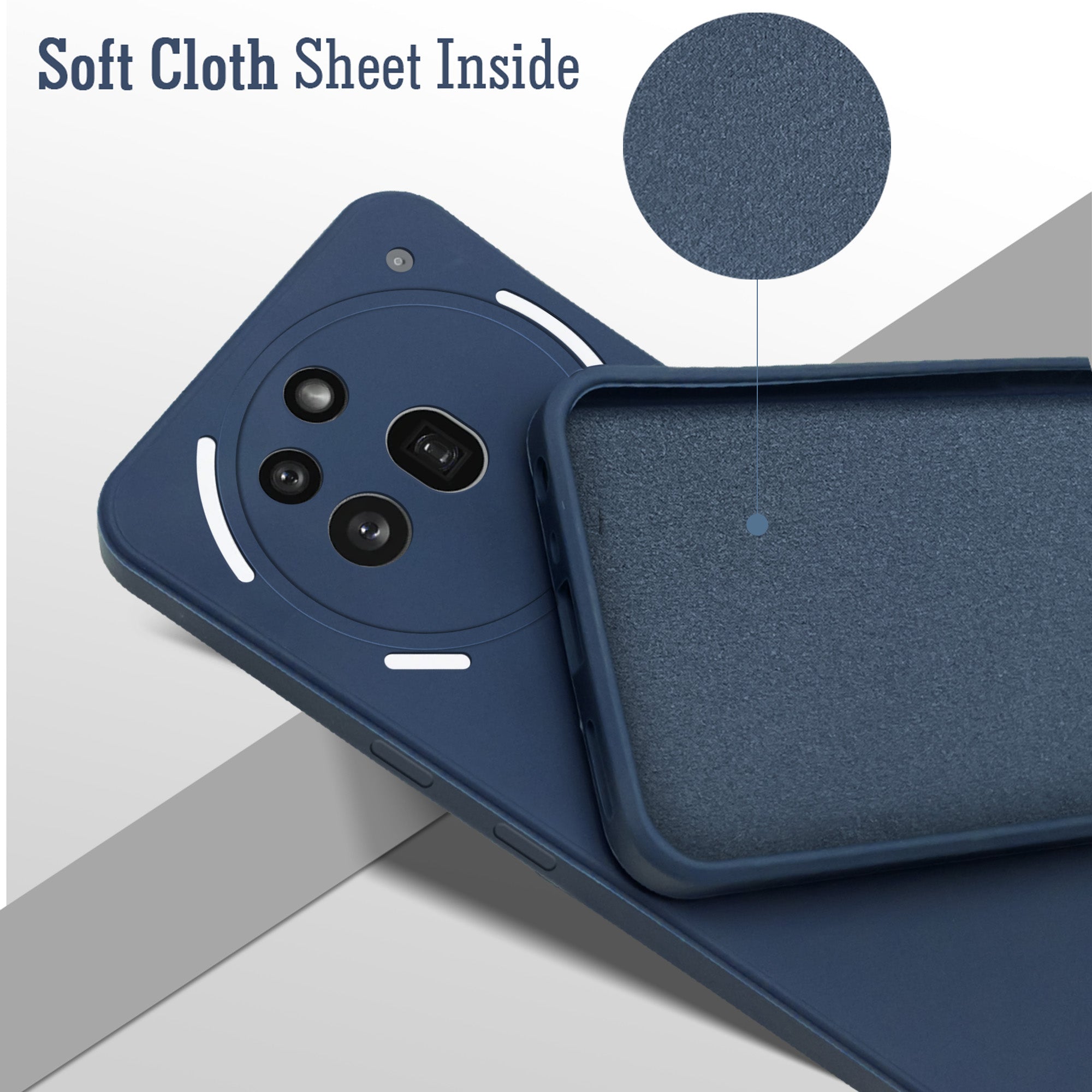 For Nothing Phone 3A Pro 5G Back Case Cover (Inside Fiber cloth with Matte Finish Silicone)