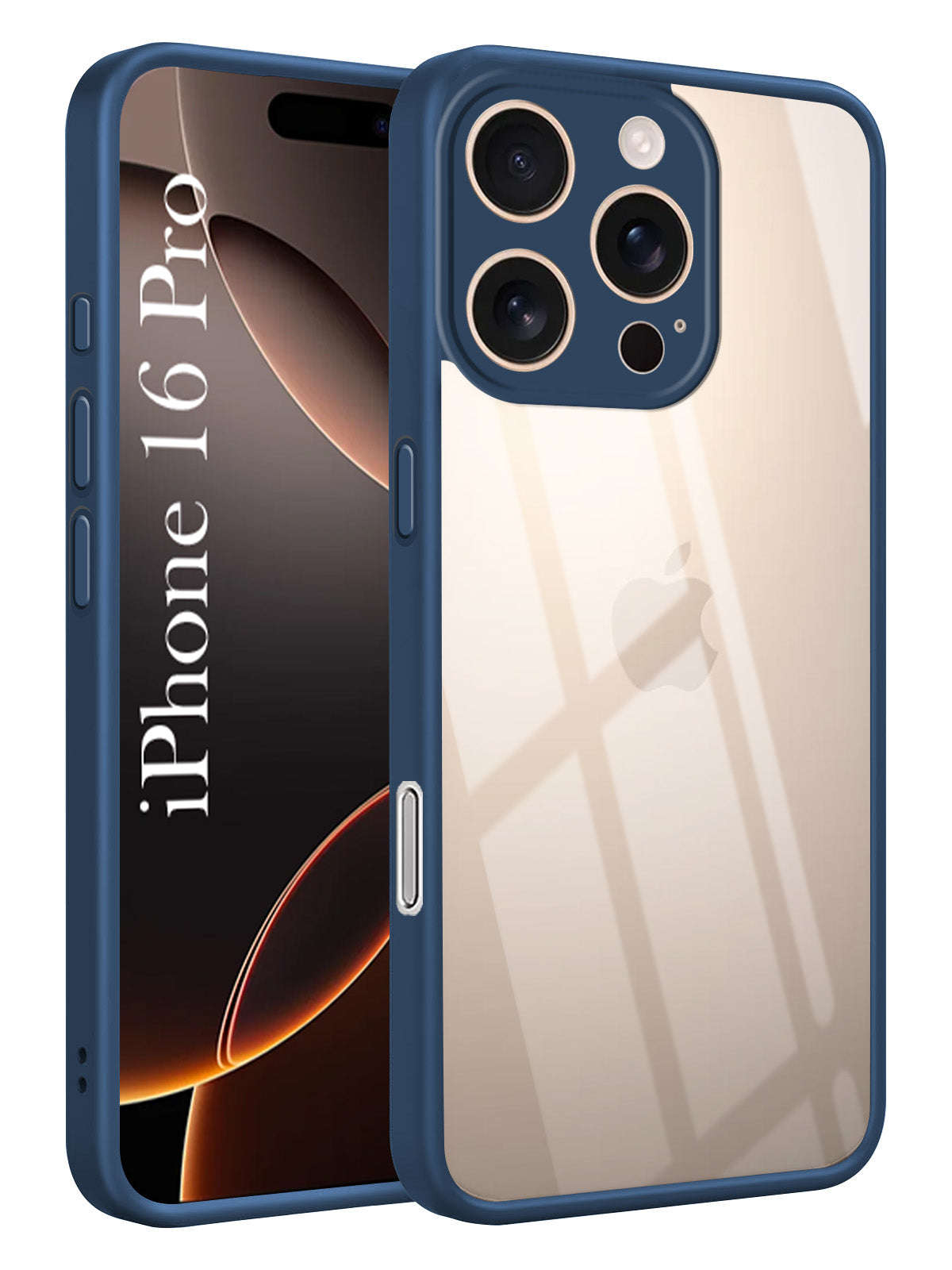 For Apple iPhone 16 Pro Ultra-Hybrid Back Cover Case(Lifetime Anti Yellow | Anti Scratch | Crystal Clear Shockproof)