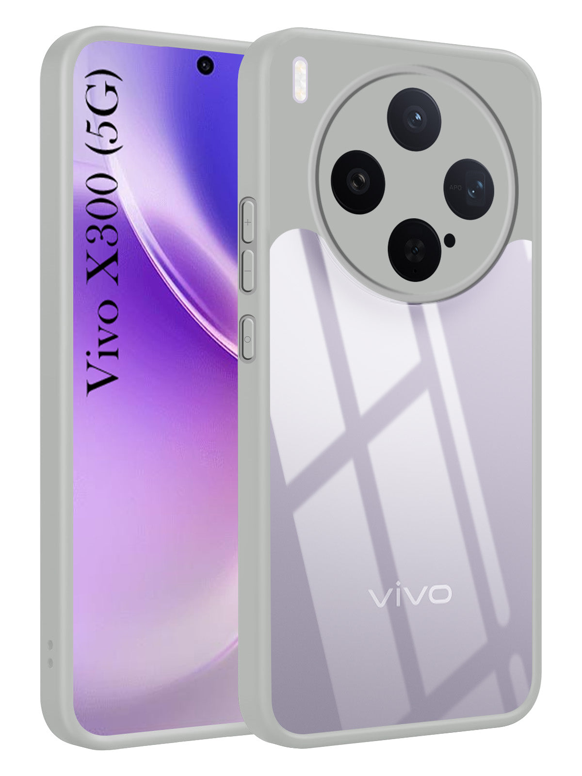 For Vivo X300 5G Back Cover Case Ultra-Hybrid (Lifetime Anti Yellow | Anti Scratch | Crystal Clear Shockproof)