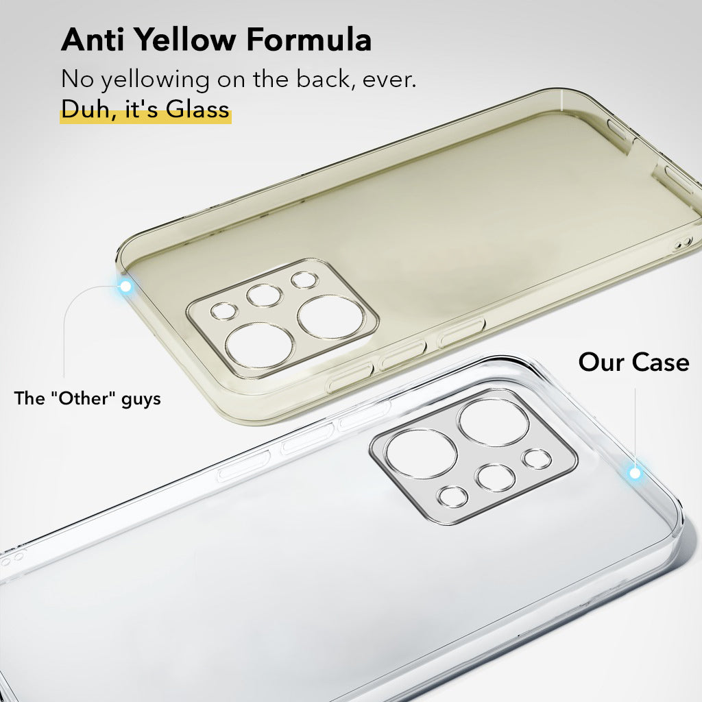 For Realme P4 Power 5G | Realme Narzo Power Back Cover Case Lifetime Anti-Yellow Clear (Sleek Hard Crystal | Shockproof and Camera Protection)