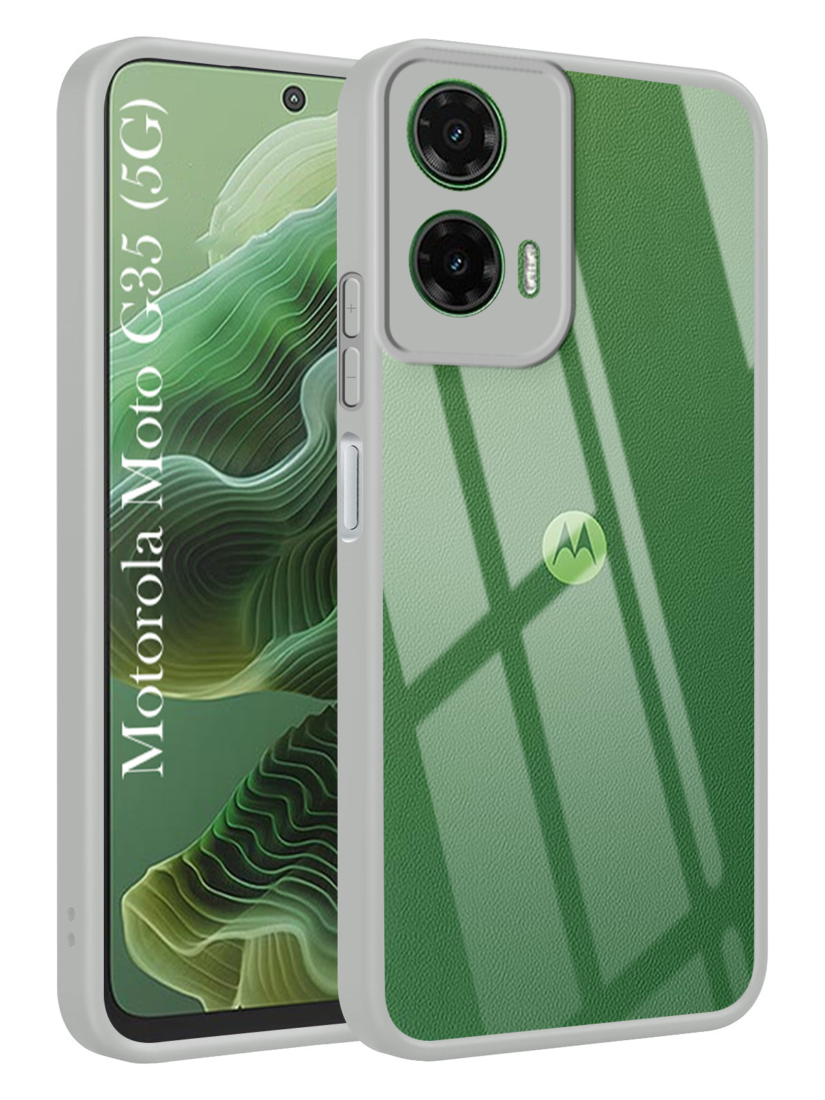 For Motorola Moto G35 5G Back Cover Case (Lifetime Anti Yellow | Anti Scratch | Crystal Clear Shockproof)
