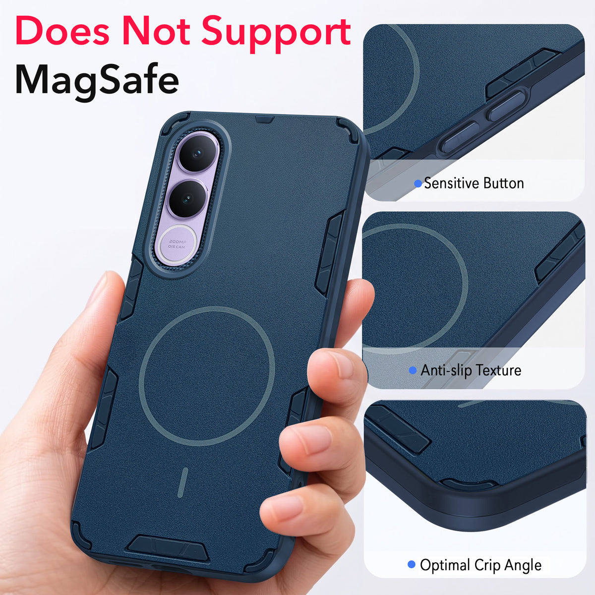 For Vivo V70 FE 5G Back Cover Case (Slim Hybrid Armor | Shockproof Camera Protection | Rugged Dual Layer)