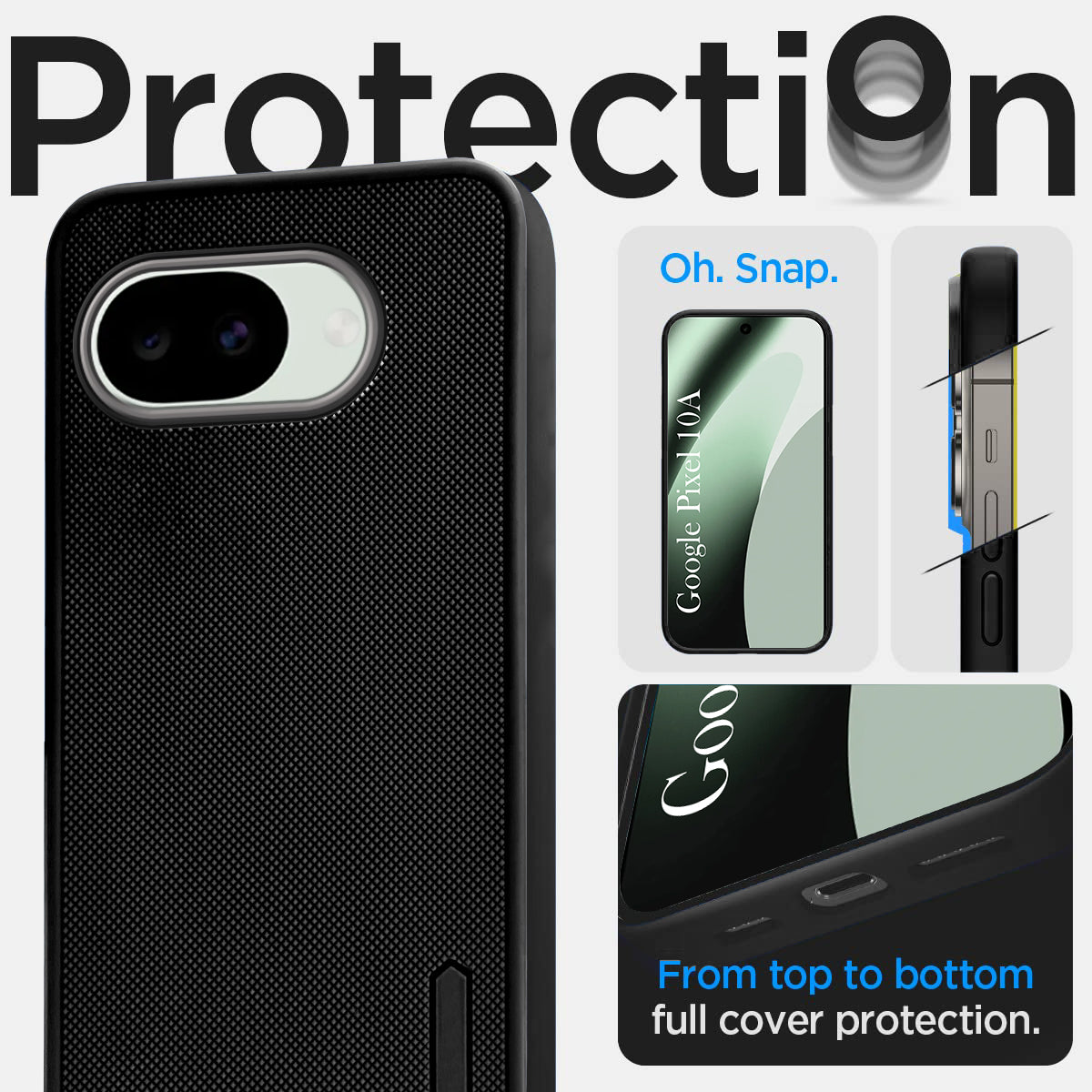 For Google Pixel 10a Back Cover Case Rubberised (Textured Grip Design | Camera Protection | Slim and Light Weight | Soft Touch and Feel)
