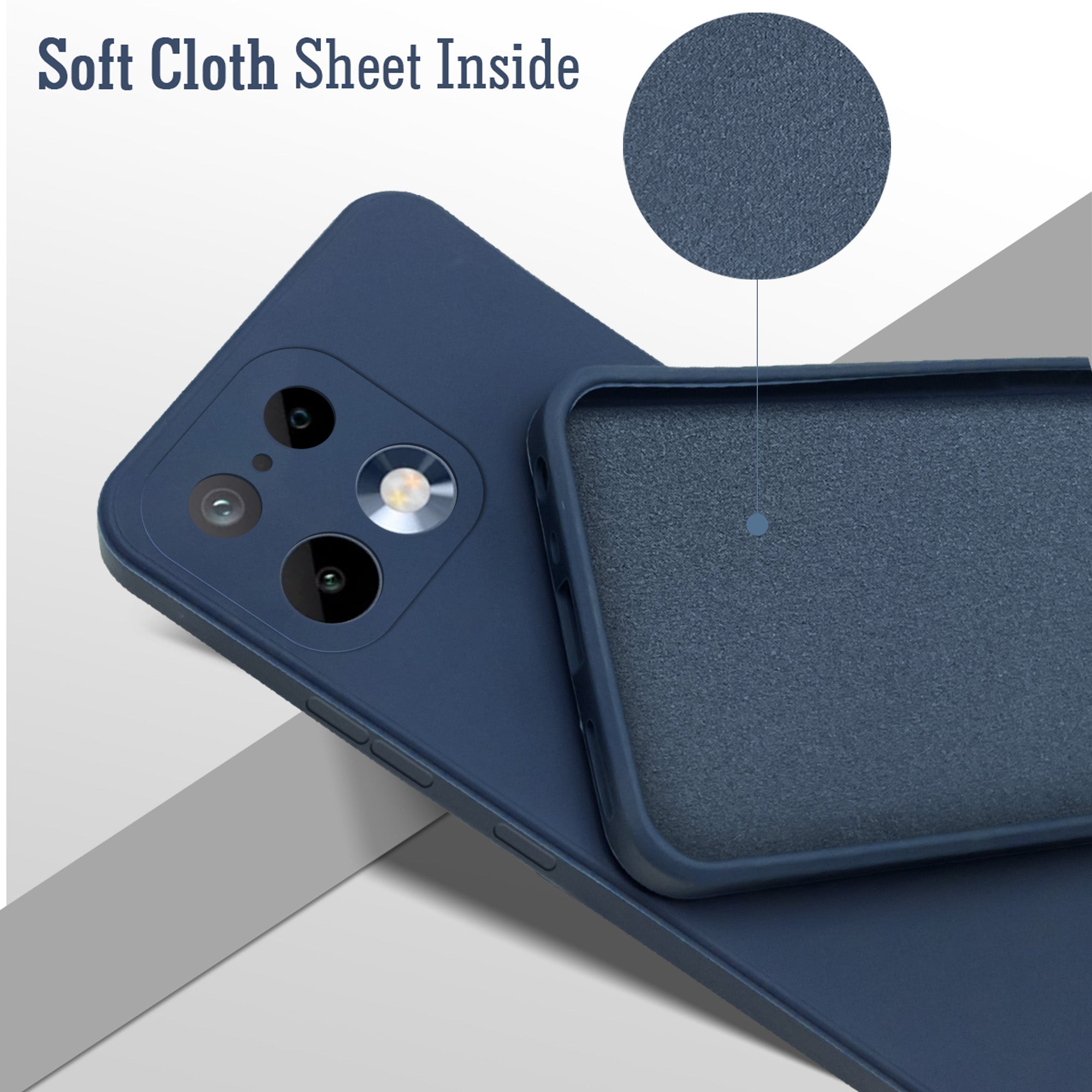 For Realme 16 Pro Back Cover Case (Matte Finish Silicone with Inside Fiber cloth)