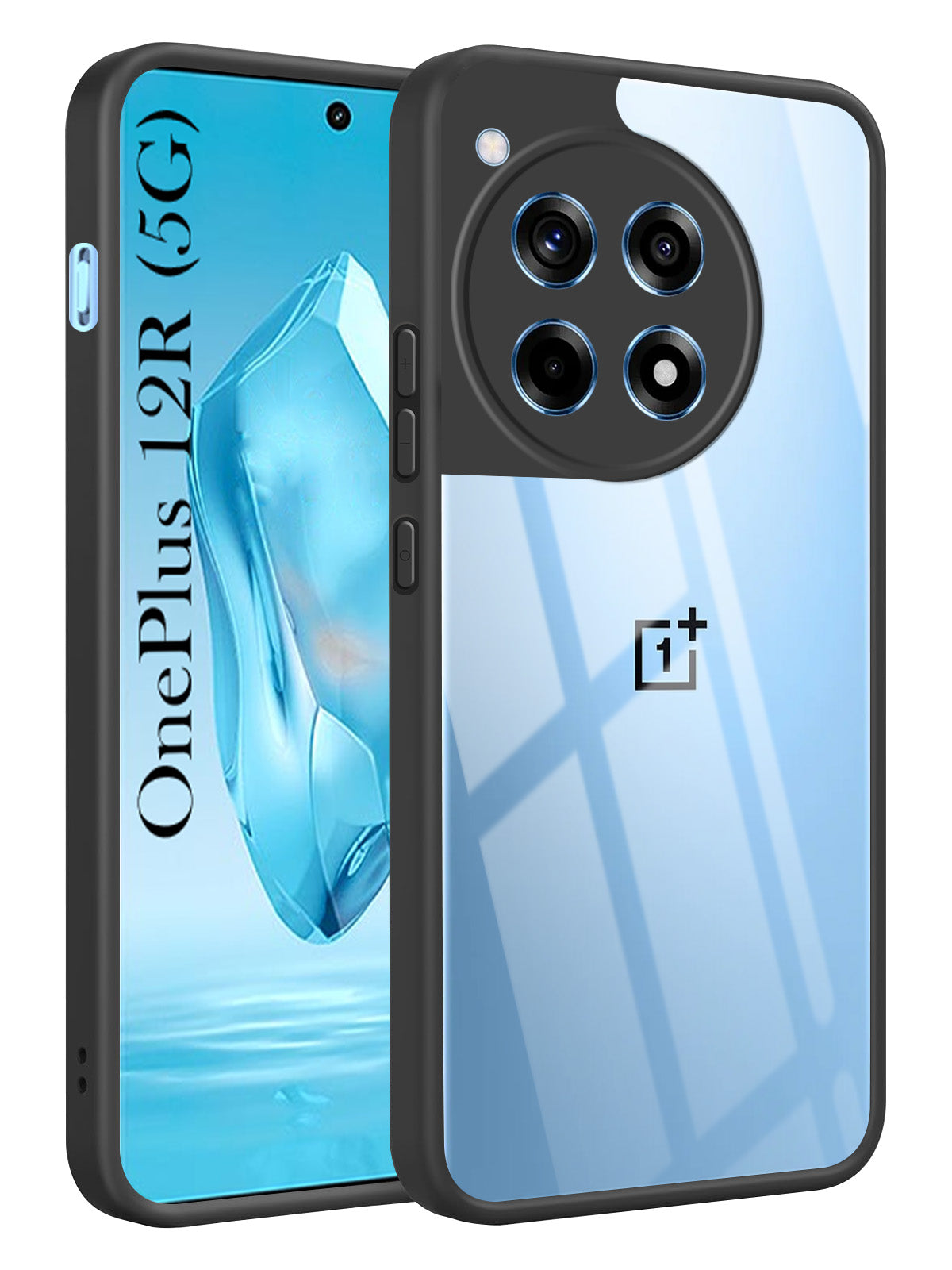For OnePlus 12R 5G Back Cover Case (Lifetime Anti Yellow | Anti Scratch | Crystal Clear Shockproof)
