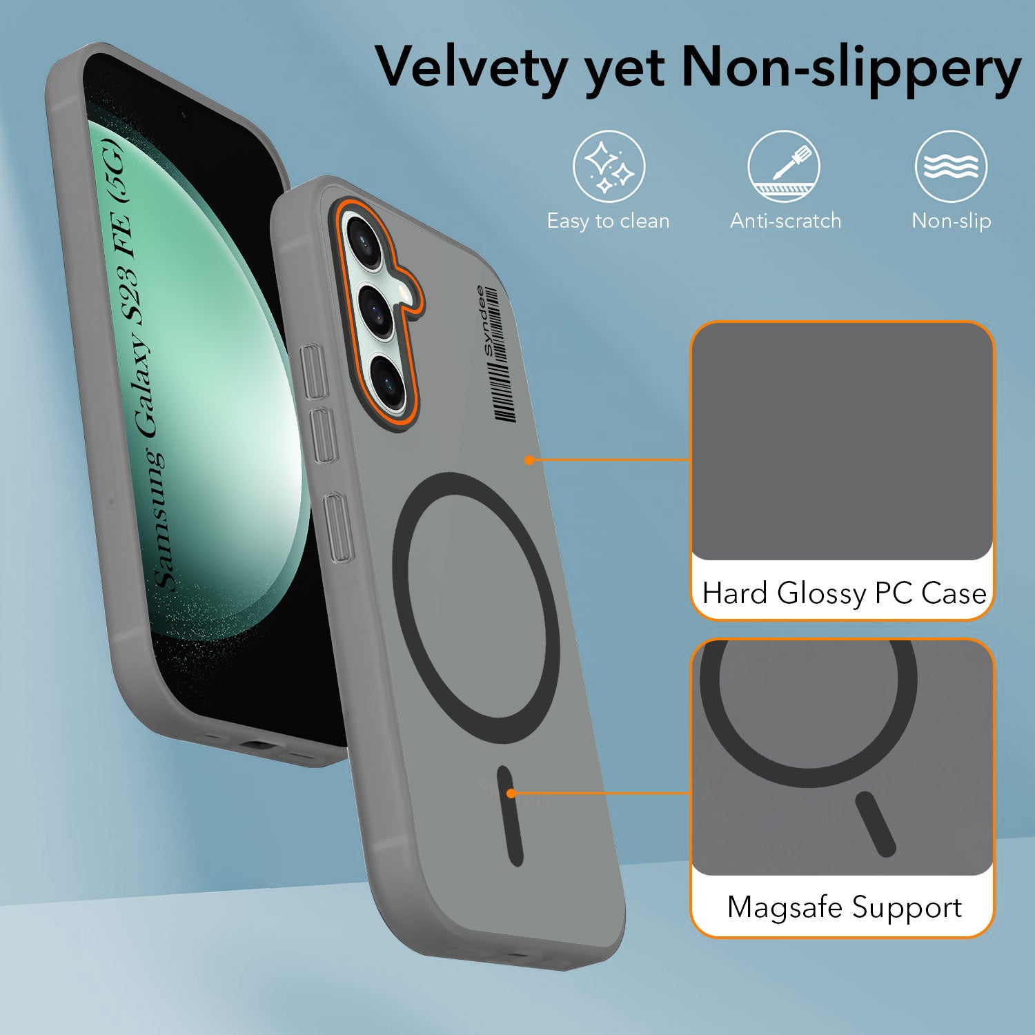 For Samsung Galaxy S23 FE 5G Back Cover Case (Soft Touch | Camera Bump Protection | MagSafe Compatible | Matte Finish)