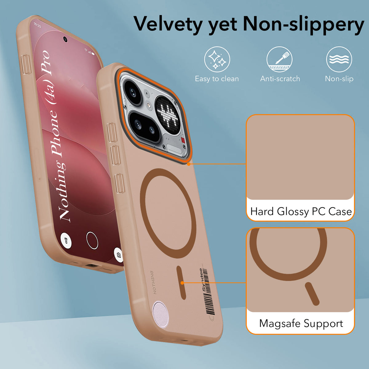 For Nothing Phone 4A Pro 5G Back Cover Case (Soft Touch | Camera Bump Protection | MagSafe Compatible | Matte Finish)
