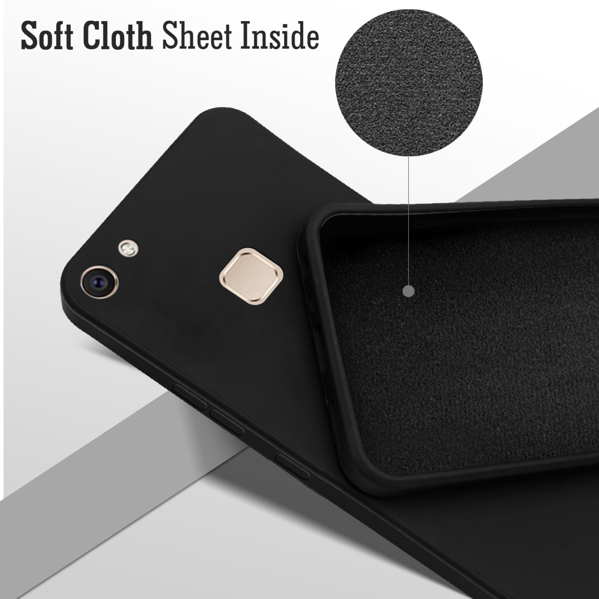 For Vivo V7 Plus Back Cover ( Silicone Clear Shockproof Case with Camera Protection | Soft and Flexible | Transparent)