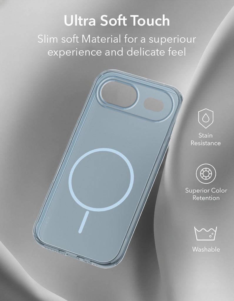 For Apple iPhone 17 Air Back Cover Case Silicone (Slim Paper Thin | Camera Protection Bump | Minimalist Professional | Soft Flexible)