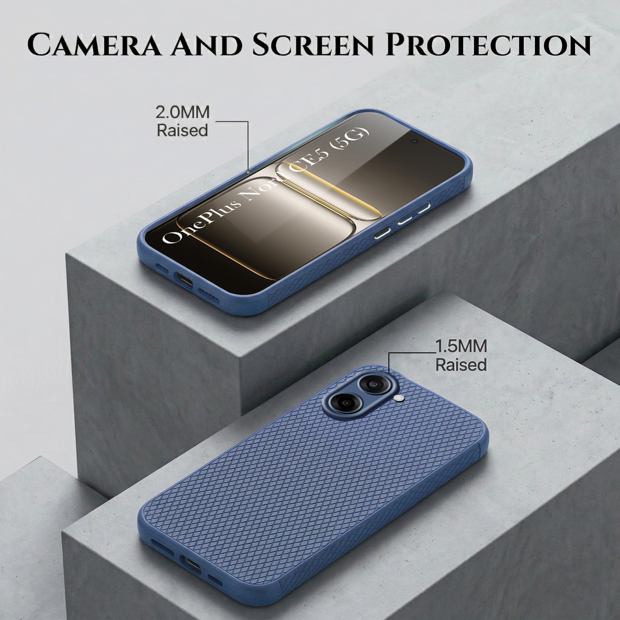 For Oneplus Nord CE 5 Combo with Back Cover and 9H Tempered Glass (Liquid Silicone | Camera Protection | Oleophobic Coating Screen Glass)