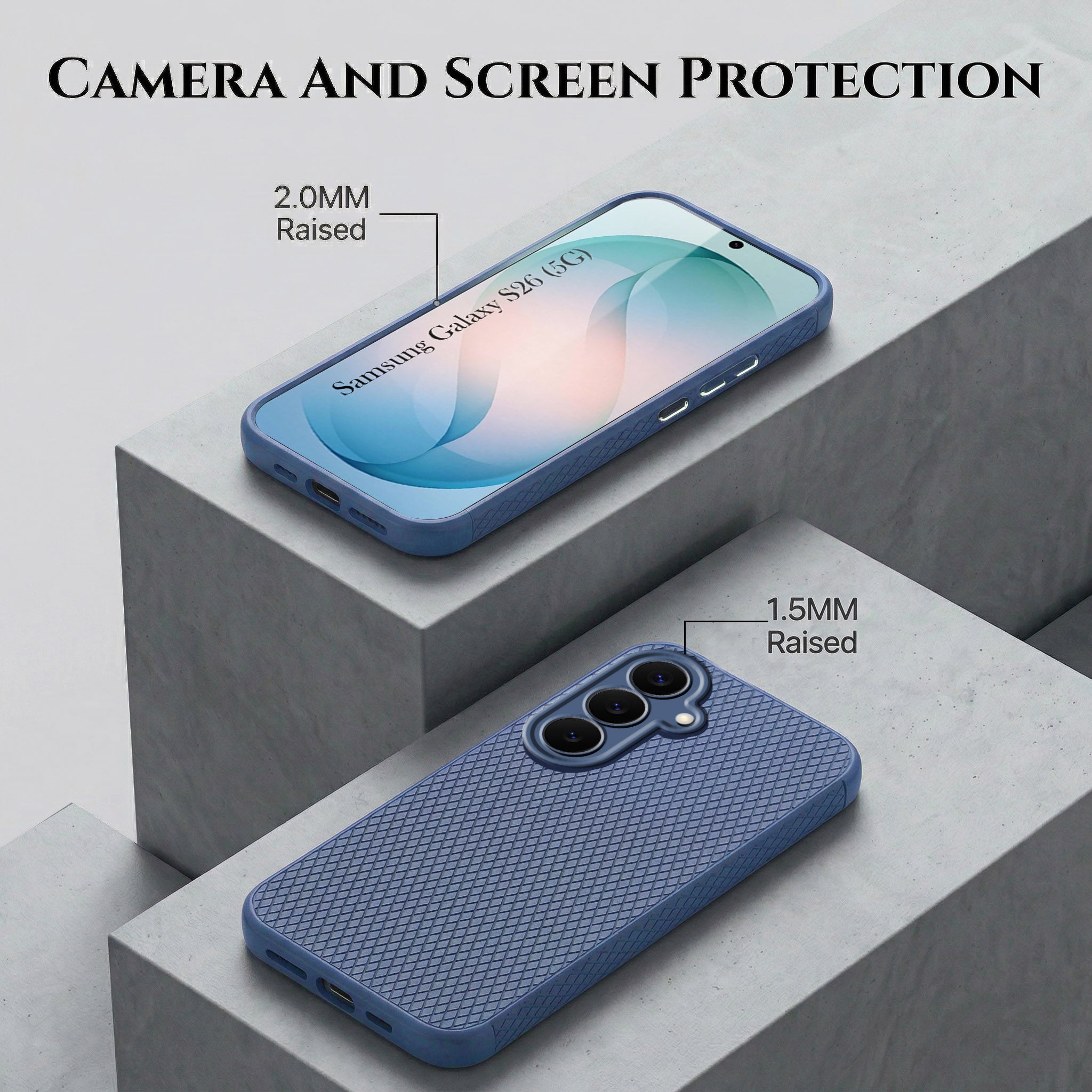 For Samsung Galaxy S26 5G Combo with Back Cover and 9H Tempered Glass (Liquid Silicone | Camera Protection | Oleophobic Coating Screen Glass)