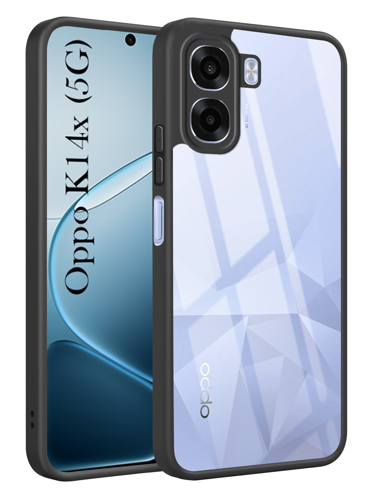 For Oppo K14x 5G Back Cover Case Ultra-Hybrid (Lifetime Anti Yellow | Anti Scratch | Crystal Clear Shockproof)