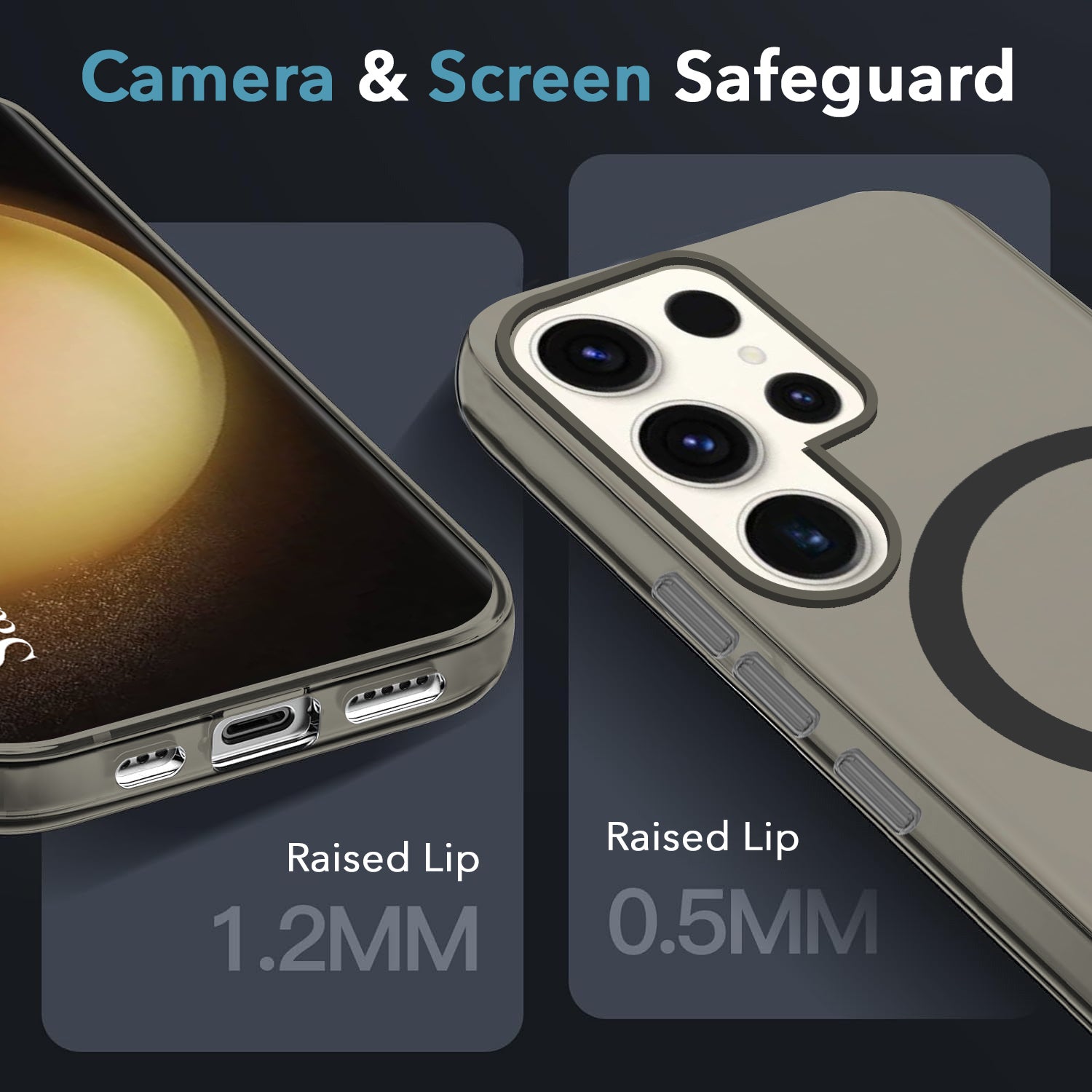 For Samsung Galaxy S23 Ultra Back Cover Case (Frosted Matte Feel | MagSafe Compatible Wireless Charging | Polycarbonate Material)