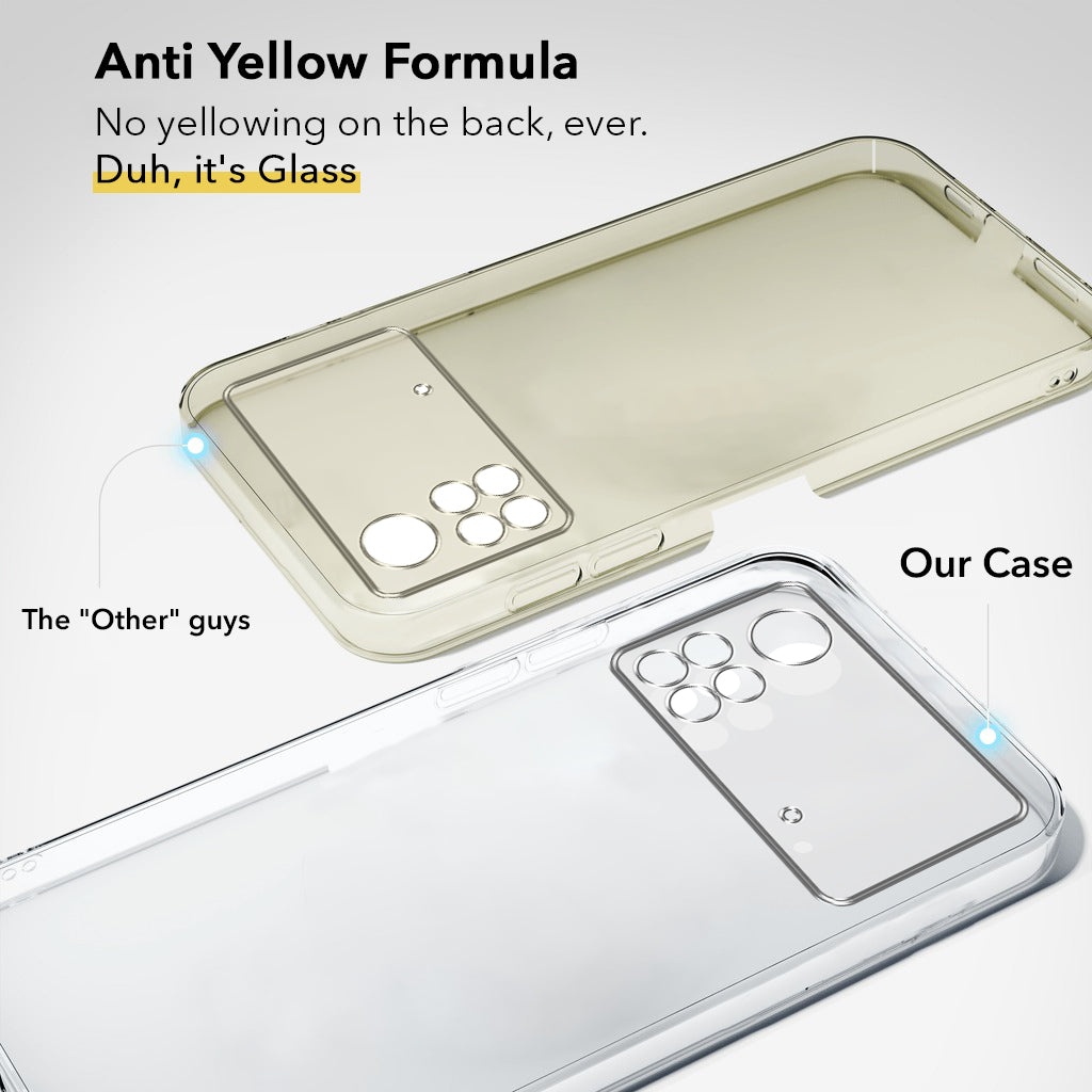 For Xiaomi Redmi Note 11 Pro |11 Pro 5G |11 Pro Plus 5G Back Cover Case (Hard Anti Yellow Clear Case | Drop & Camera Protection | Shockproof Polycarbonate)