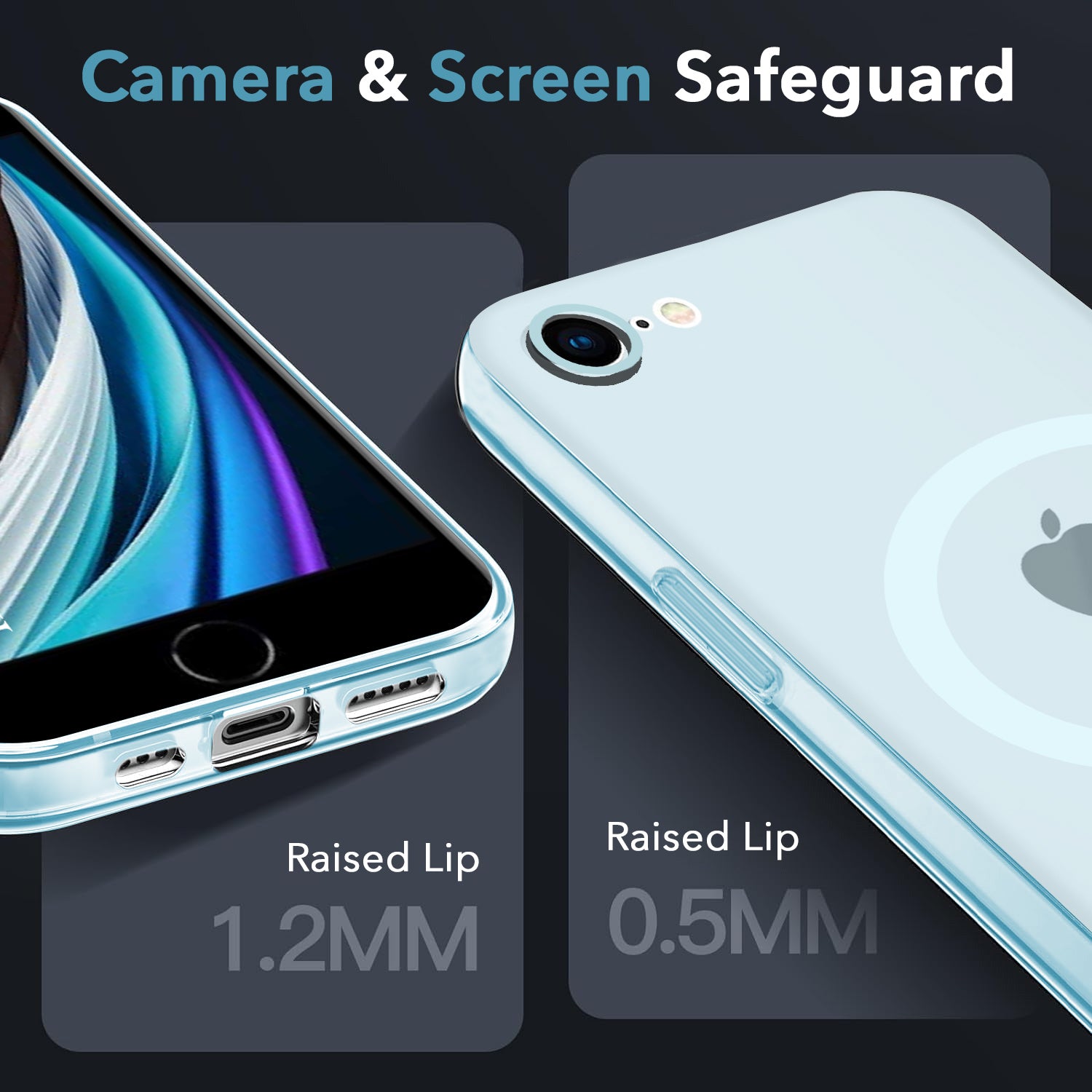 For iPhone SE 2020 | SE 2022 Back Cover Case (Frosted Matte Feel | MagSafe Compatible Wireless Charging | Polycarbonate Material)
