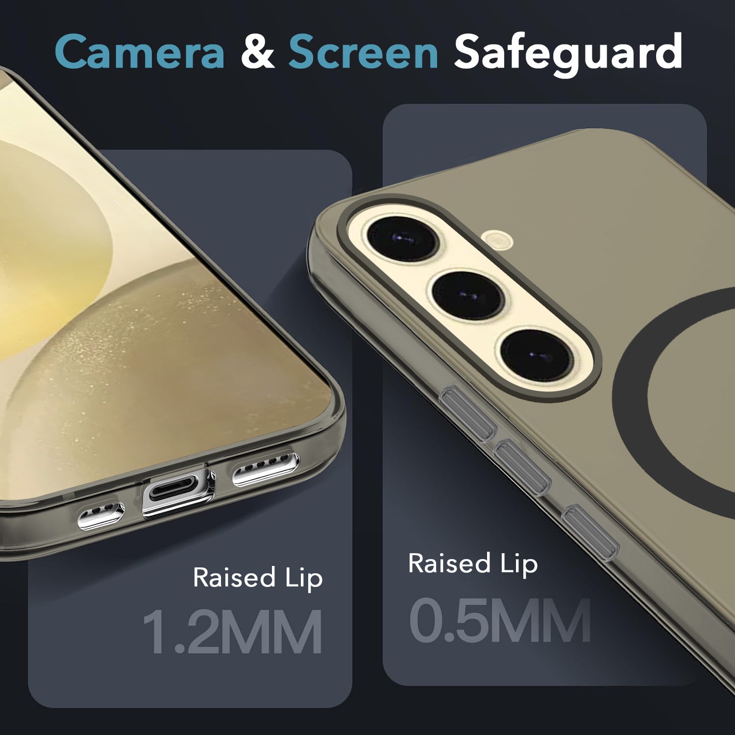 For Samsung Galaxy S24 Plus Back Cover Case Crystal (Frosted Matte Feel | MagSafe Compatible Wireless Charging)