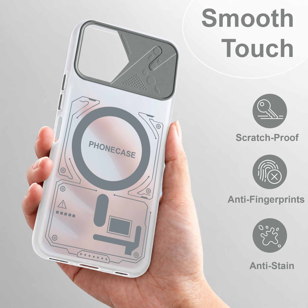 For Samsung Galaxy A07 5G | F70e 5G Metallic Back Cover Case (Metallic Camera Protection & Buttons | Translucent Milky Shade | Hard Polycarbonate)
