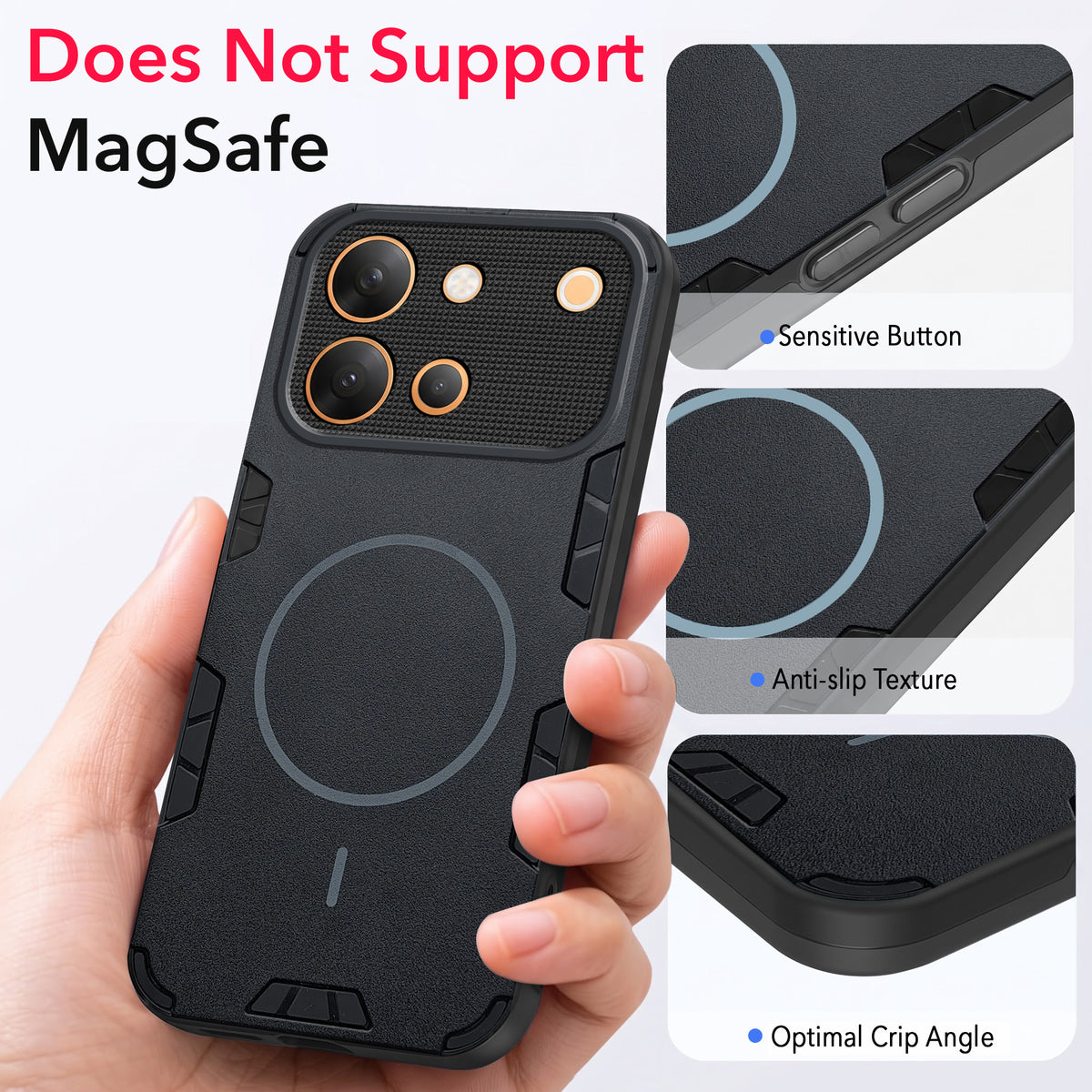For Vivo V80 5G Back Cover Case (Slim Hybrid Armor | Shockproof Camera Protection | Rugged Dual Layer)