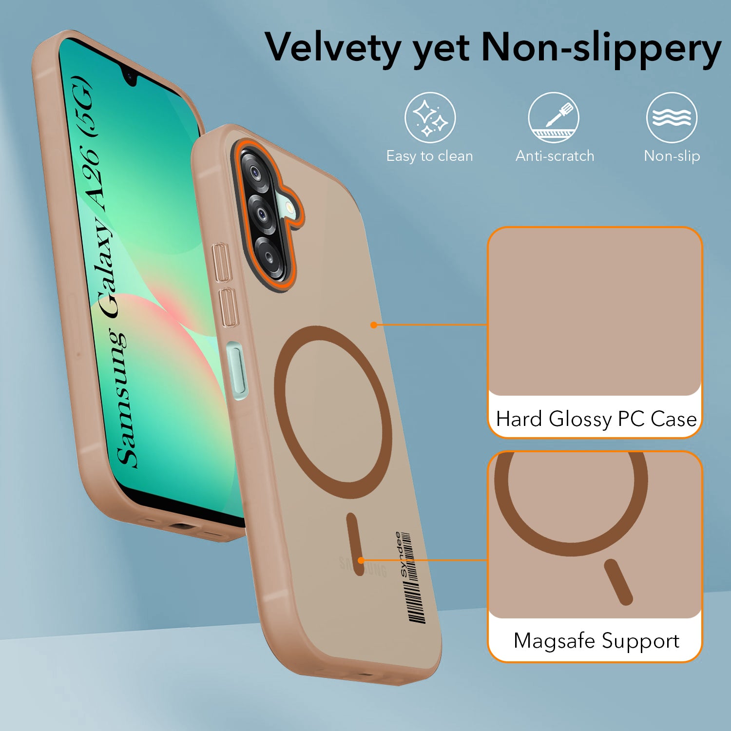 For Samsung Galaxy A26 5G Back Cover Case (Soft Touch | Camera Bump Protection | MagSafe Compatible | Matte Finish)