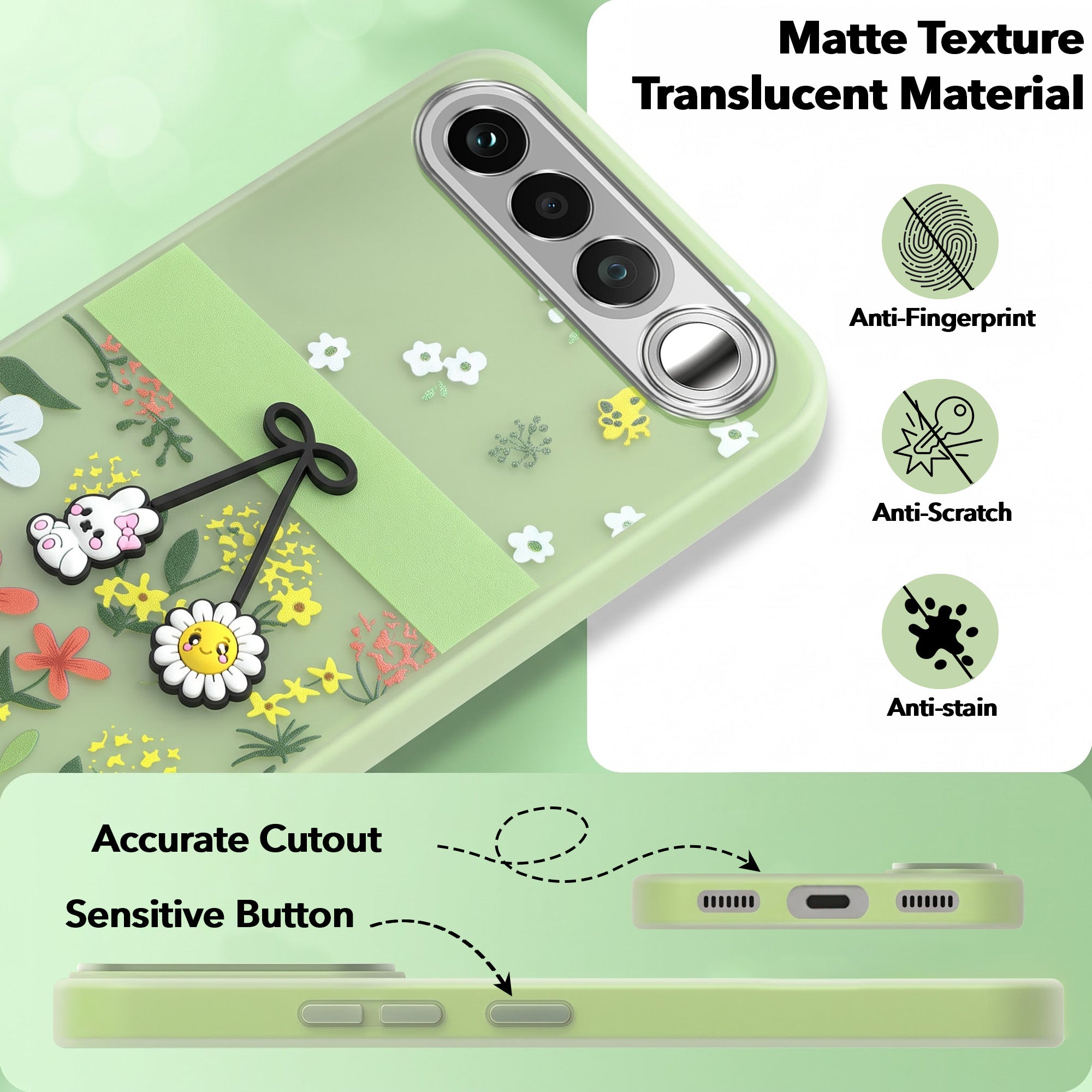 For Realme 16 Back Cover Case (3D Cute Cartoons | Hard Back Side Soft | Matte Premium Finish | HD Printing)