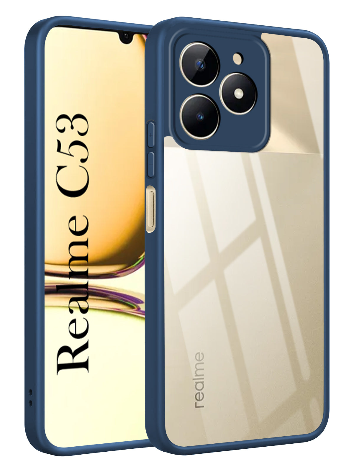 For Realme C53 Back Cover Case Ultra-Hybrid (Lifetime Anti Yellow | Anti Scratch | Crystal Clear Shockproof)