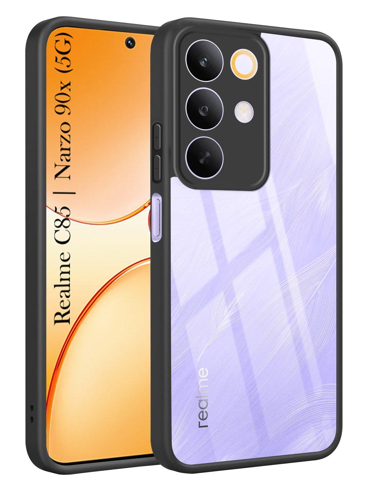 For Realme C85 5G | Realme Narzo 90x Back Cover Case Ultra-Hybrid (Lifetime Anti Yellow | Anti Scratch | Crystal Clear Shockproof)