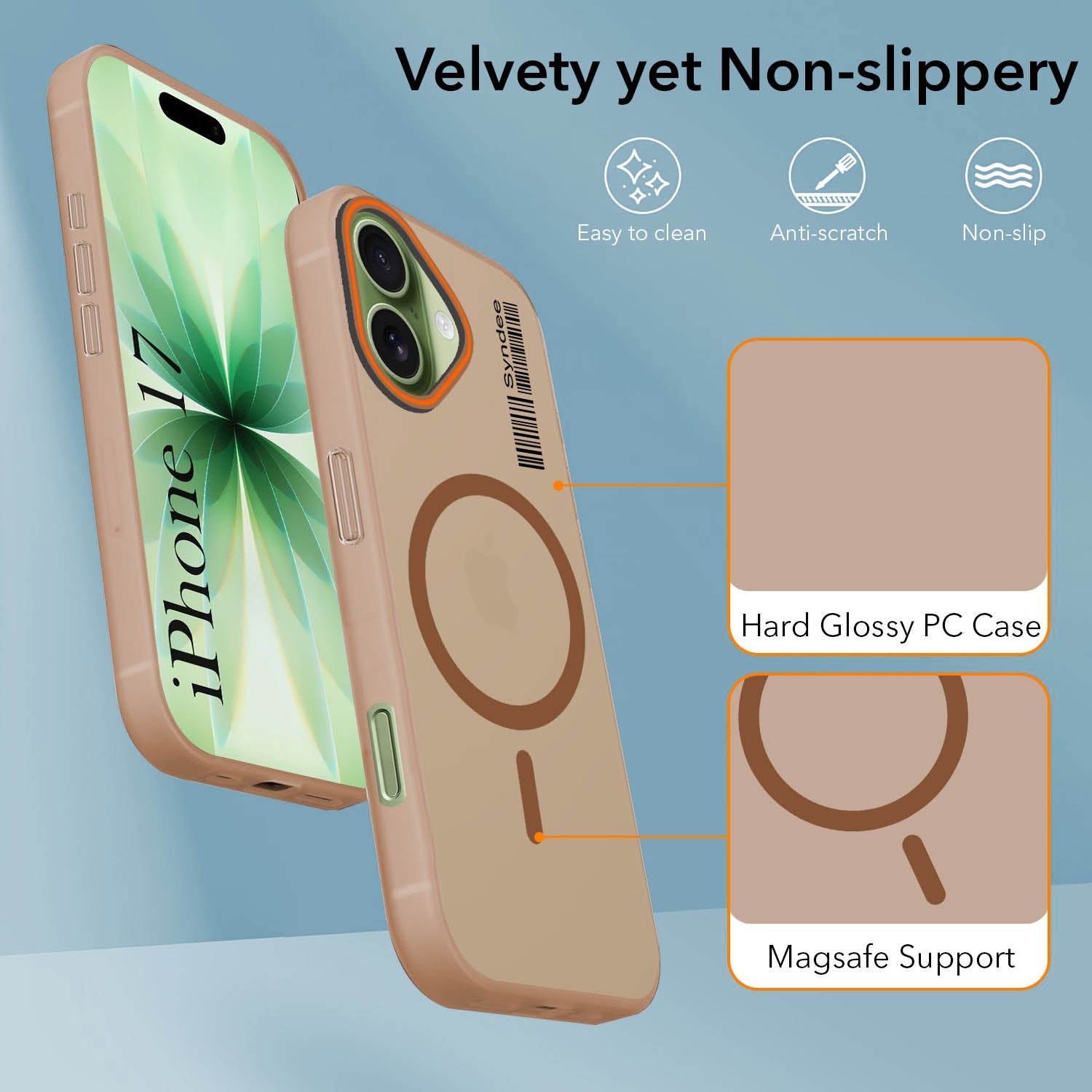 For Apple iPhone 17 Back Cover Case (Soft Touch | Camera Bump Protection | MagSafe Compatible | Matte Finish)
