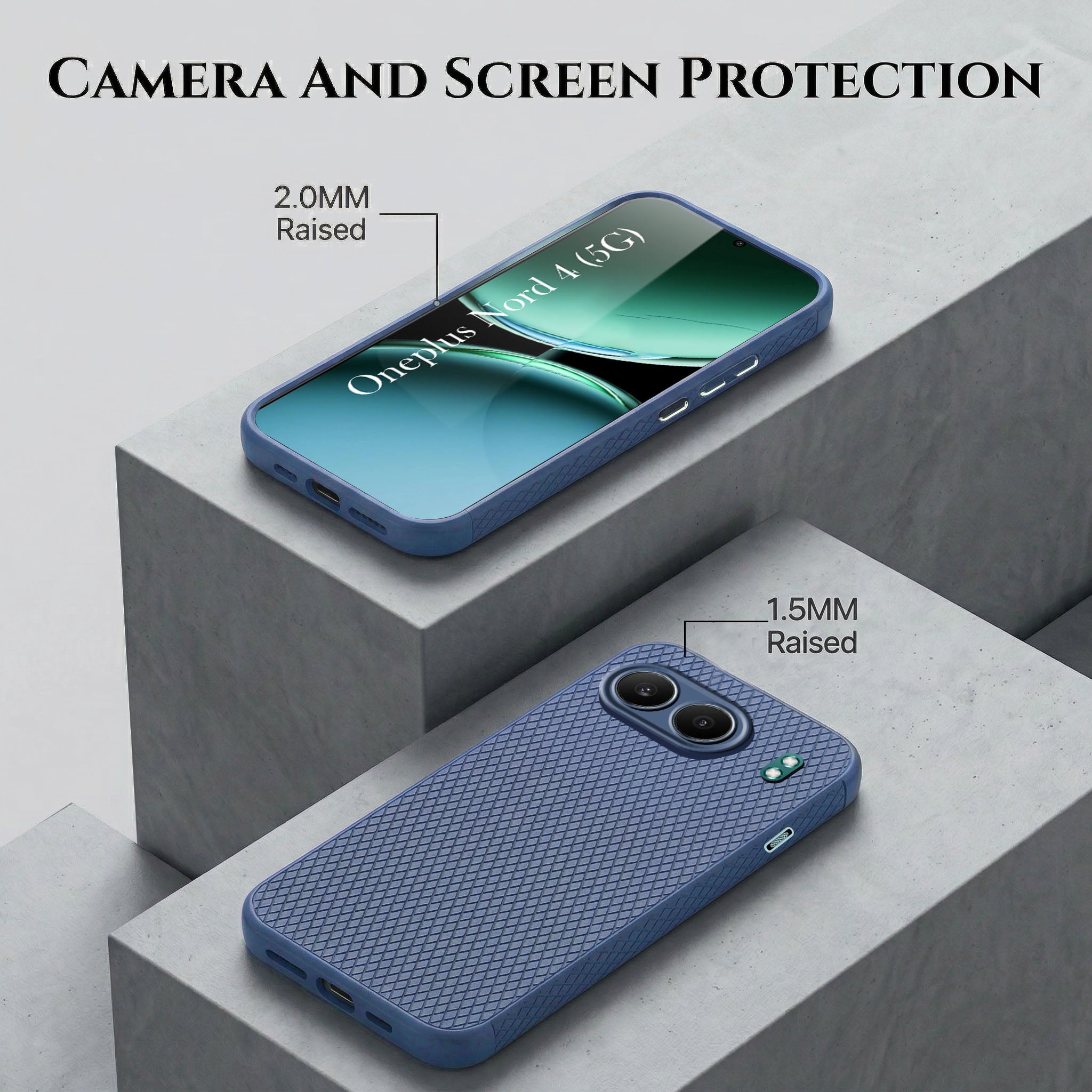 For Oneplus Nord 4 Combo with Back Cover and 9H Tempered Glass (Liquid Silicone | Camera Protection | Oleophobic Coating Screen Glass)